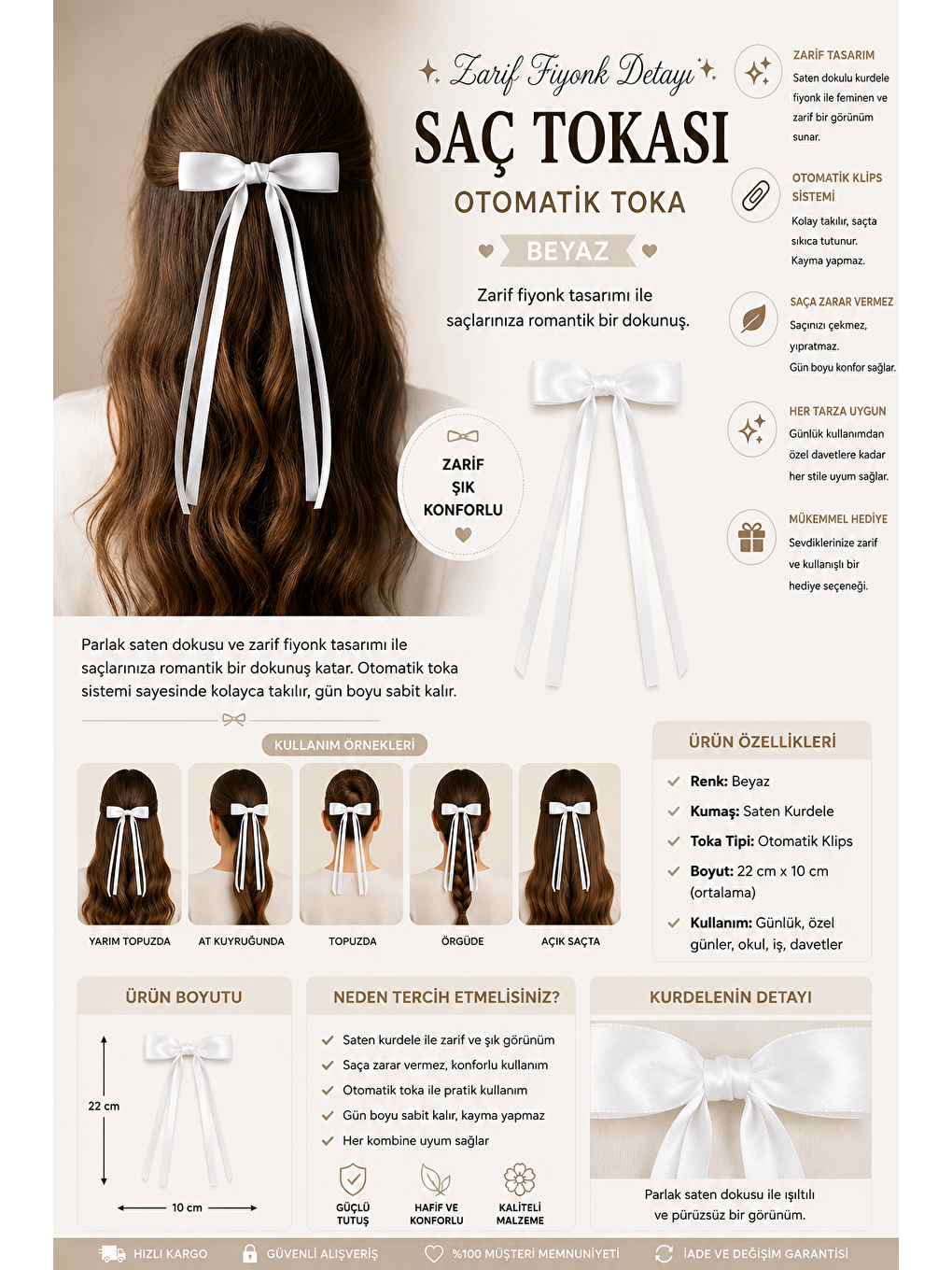 Fiyonklu Otomat Toka Beyaz-2