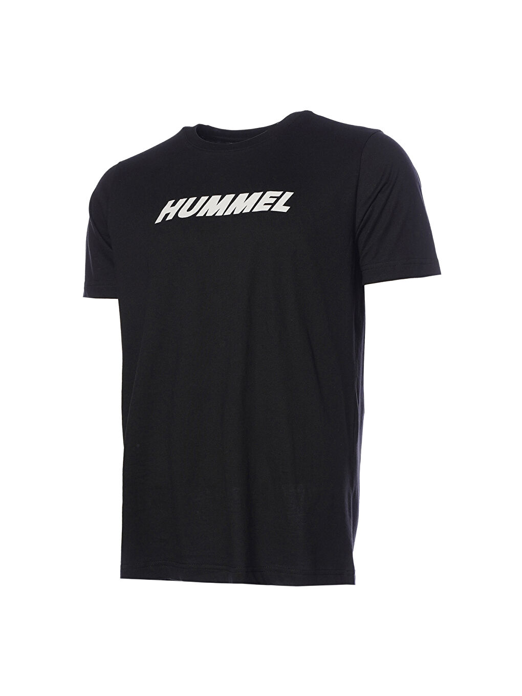 Hummel Elemental Logo Pamuk Erkek Siyah Yuvarlak Yaka Tişört - 3