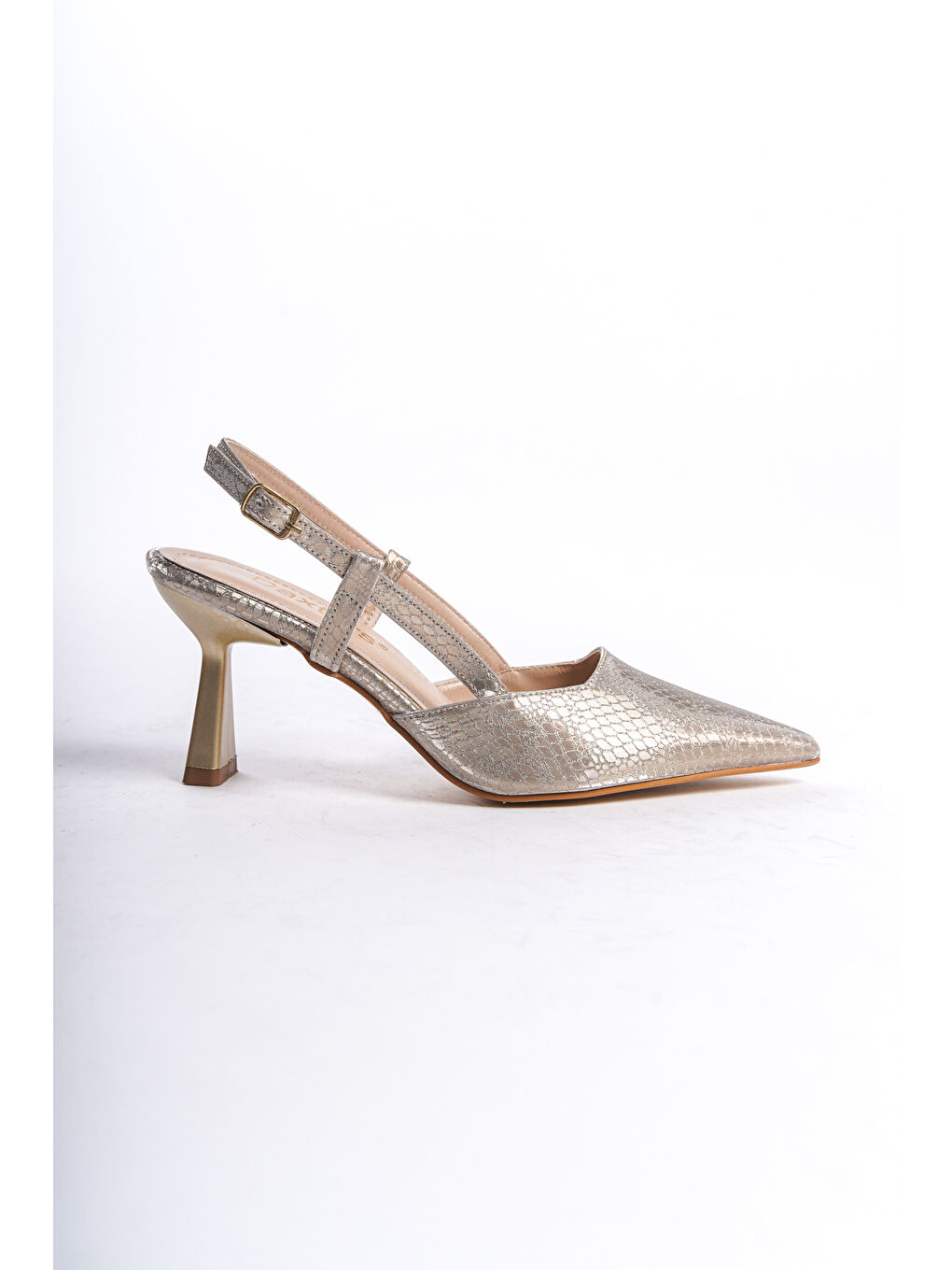 Sarı D438 Günlük Kadın Klasik Topuklu Ayakkabı-9