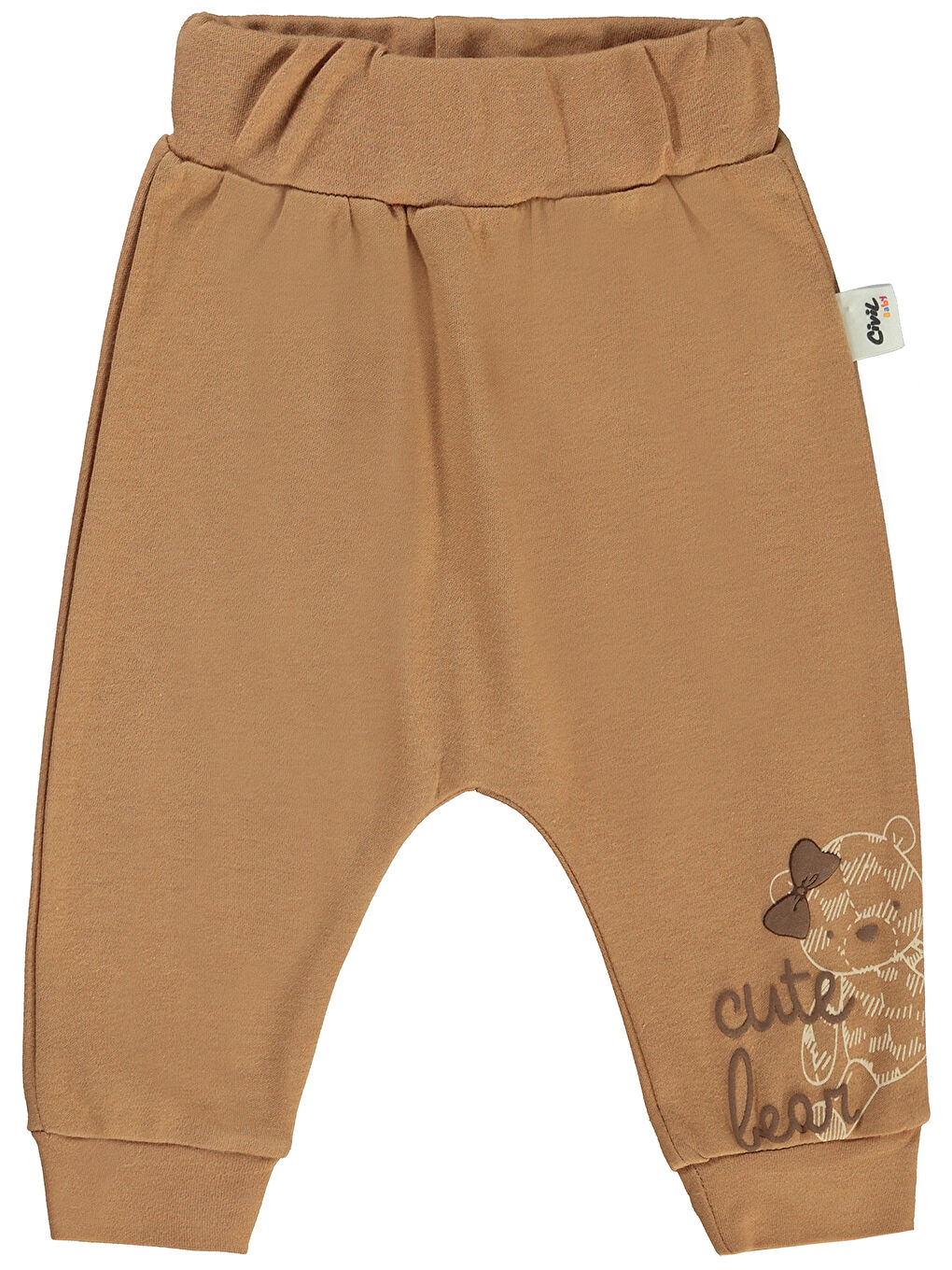 Kahverengi Baby Kız Bebek 2'li Patiksiz Tek Alt 6-18 Ay Kahve-2