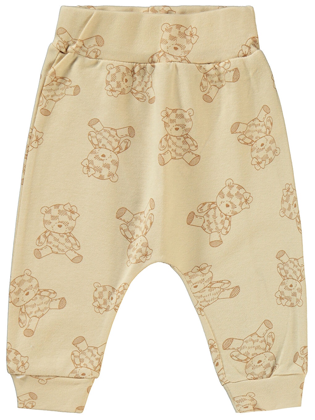 Kahverengi Baby Kız Bebek 2'li Patiksiz Tek Alt 6-18 Ay Kahve-3