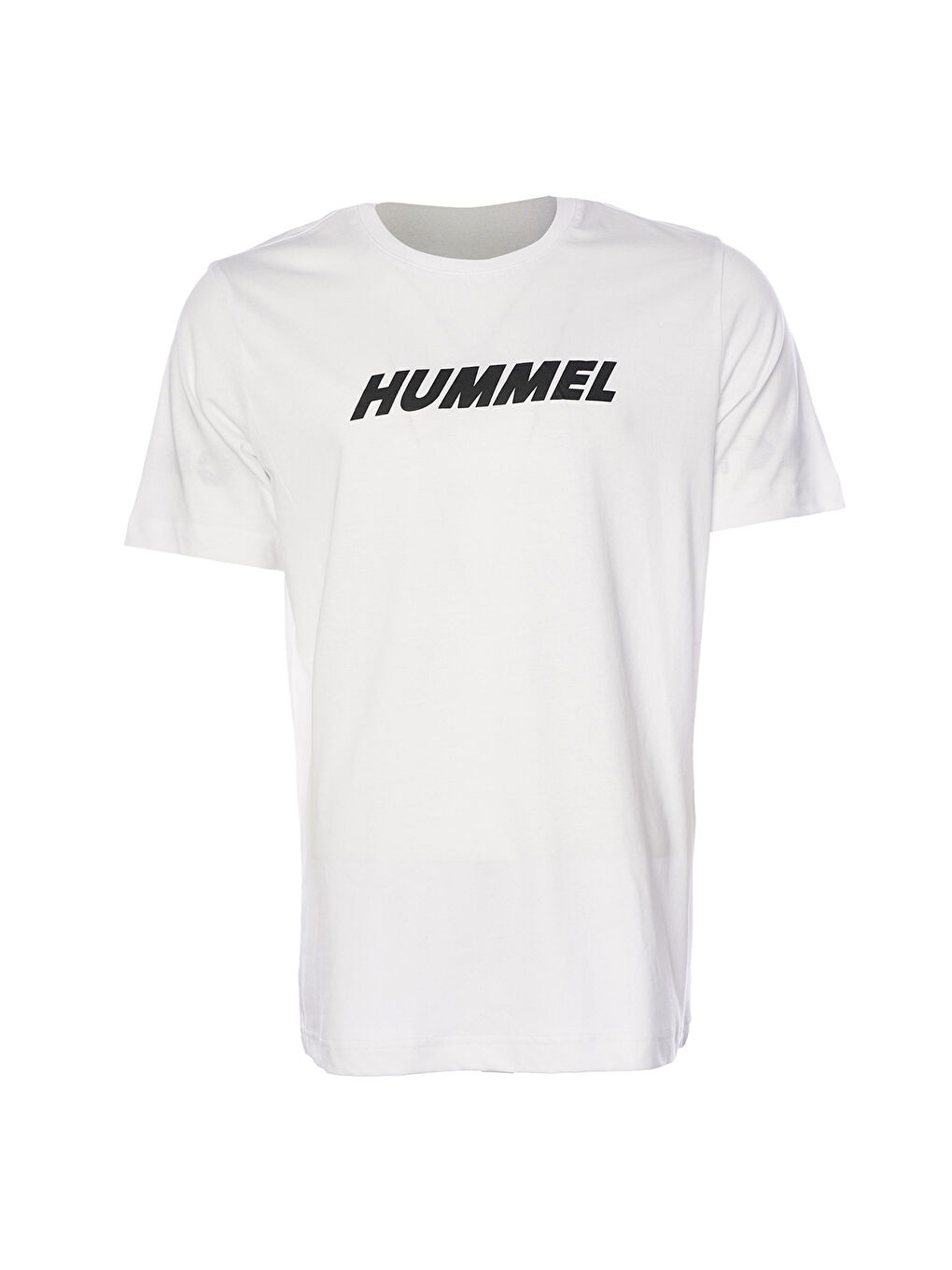 Hummel Elemental Logo Pamuk Erkek Beyaz Yuvarlak Yaka Tişört - 4