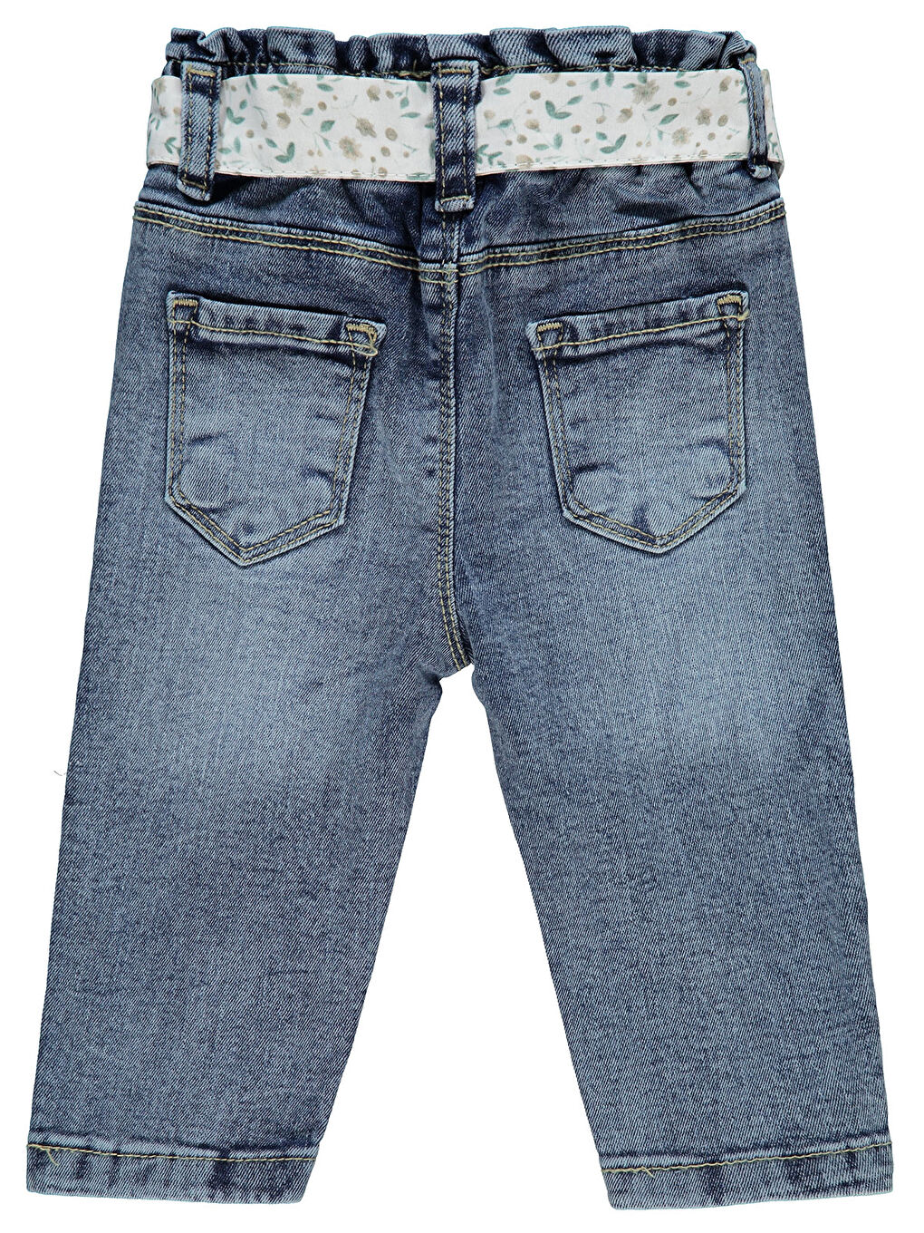 Baby Kız Bebek Pantolon 6-18 Ay Açık Mavi-1