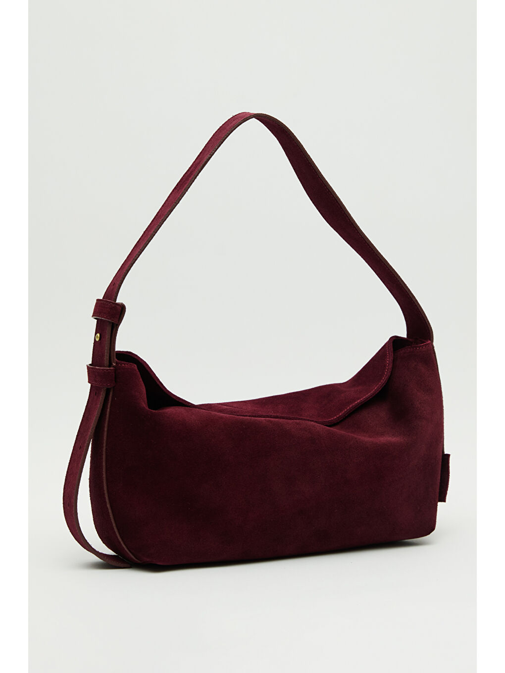 Ari Süet Omuz Çantası Bordo-5