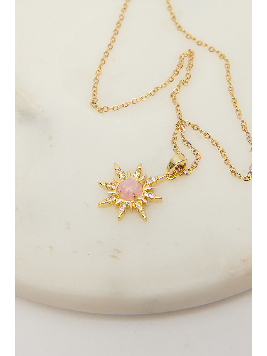 Kuzey Yıldızı Kolye Pembe-1