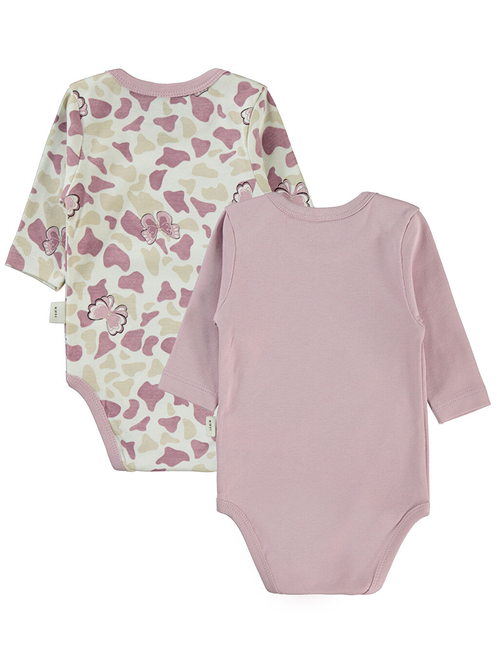 Baby Kız Bebek 2'li Çıtçıtlı Badi 3-18 Ay Lila-1