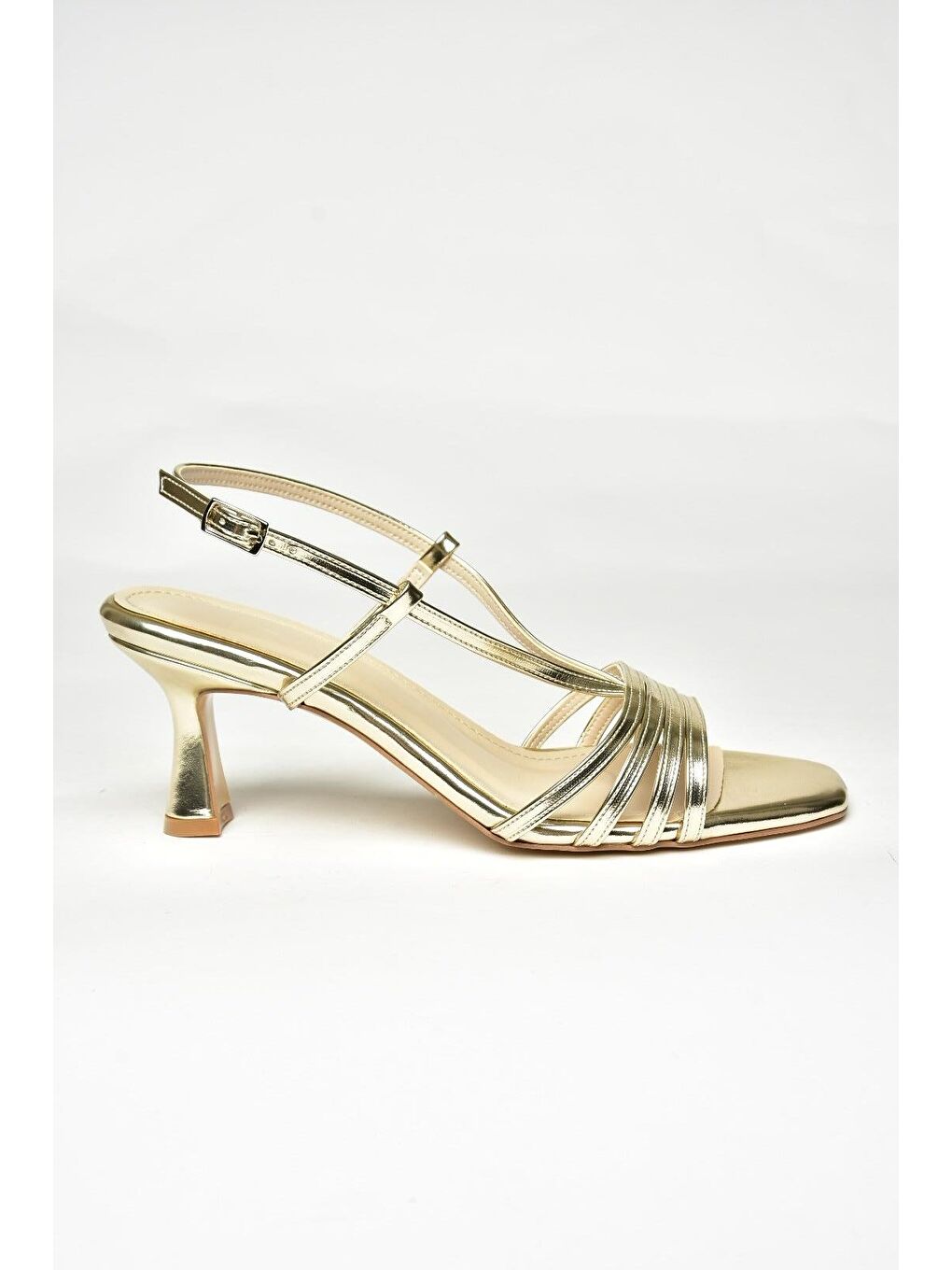 Sarı Altın Kadın Topuklu Ayakkabı U5695196-1