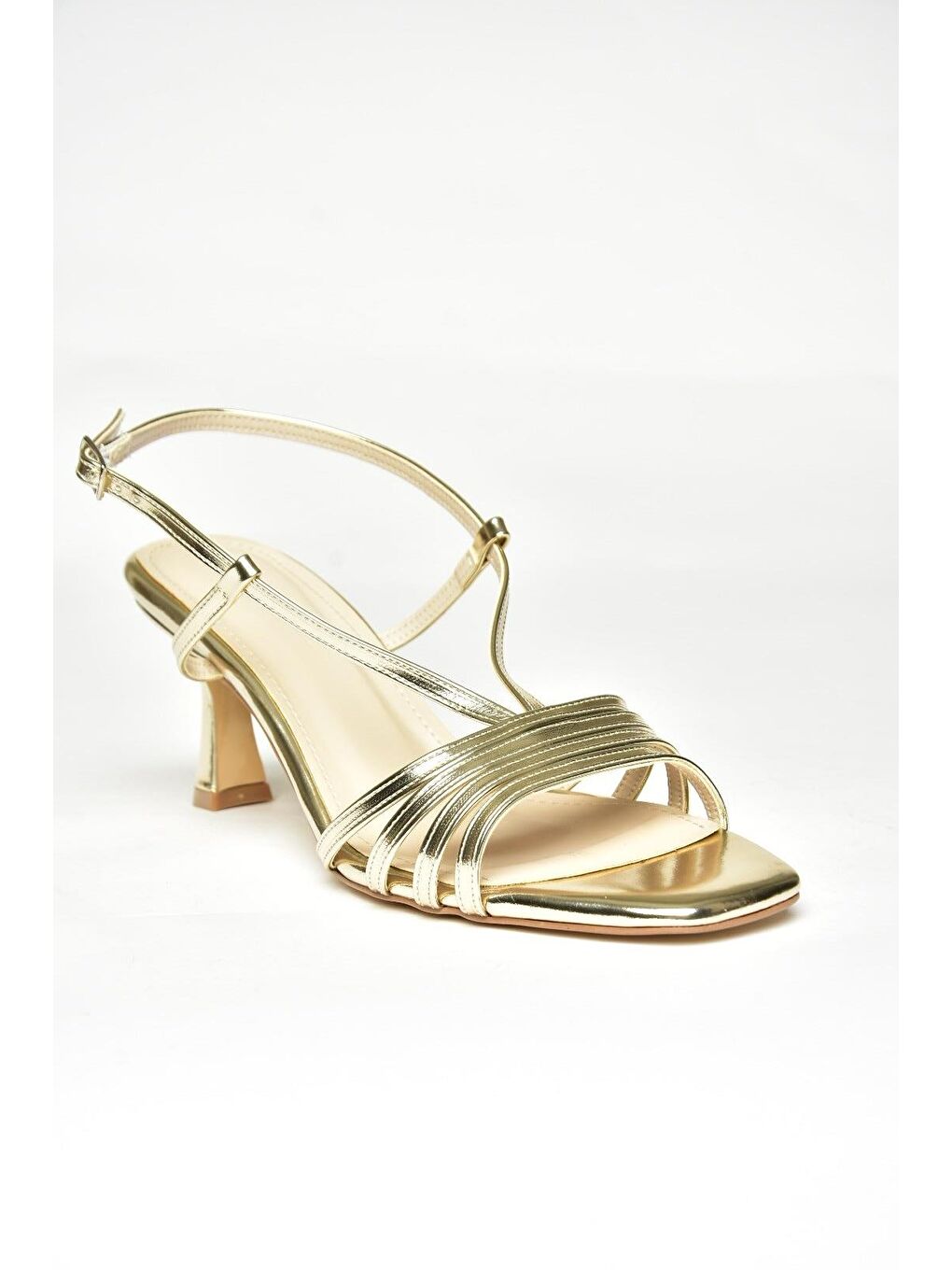 Sarı Altın Kadın Topuklu Ayakkabı U5695196-2