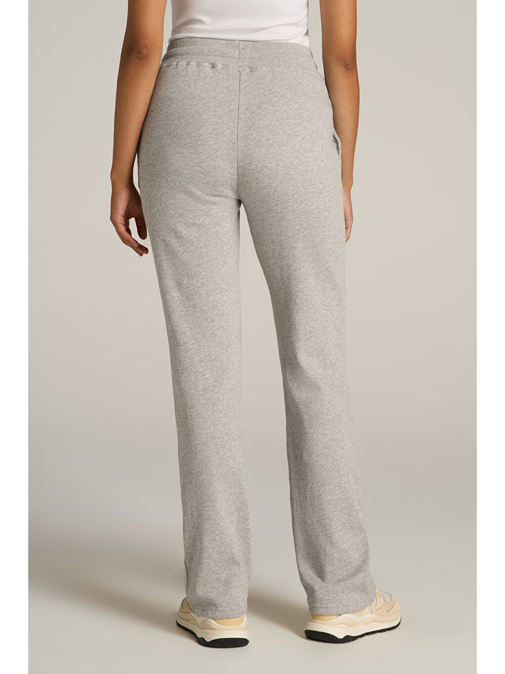 Gri Kadın İçi Polarlı 3 iplik Kalın Eşofman Altı SPR24EAK95-2