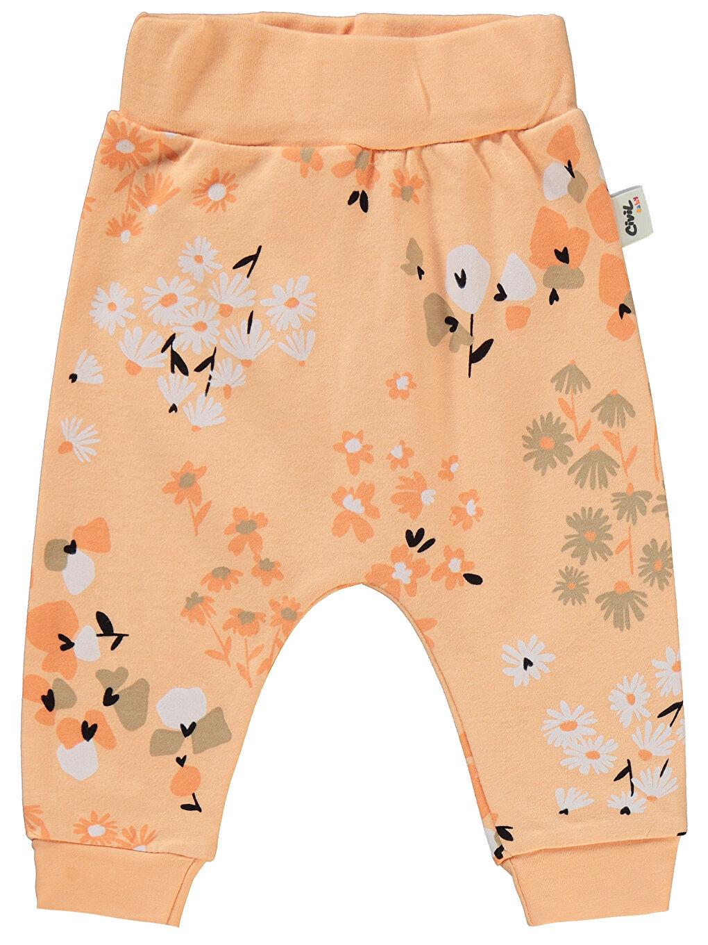 Pembe Baby Kız Bebek 2'li Patiksiz Tek Alt 6-18 Ay Somon-2