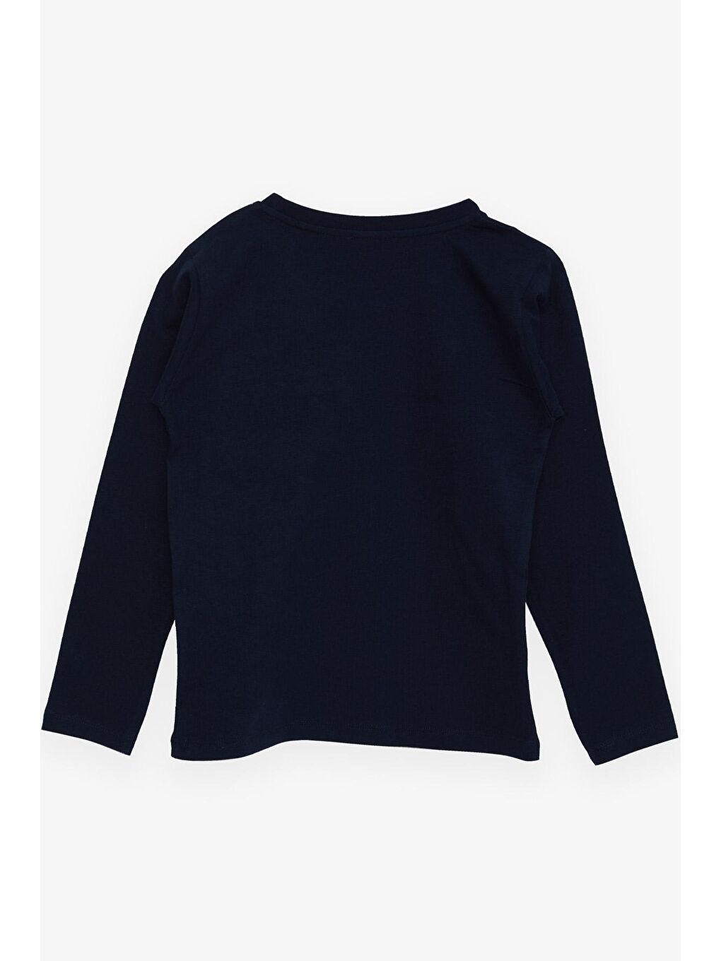 Erkek Çocuk Uzun Kollu Tişört Cepli Fermuarlı Lacivert (9 Yaş)-1