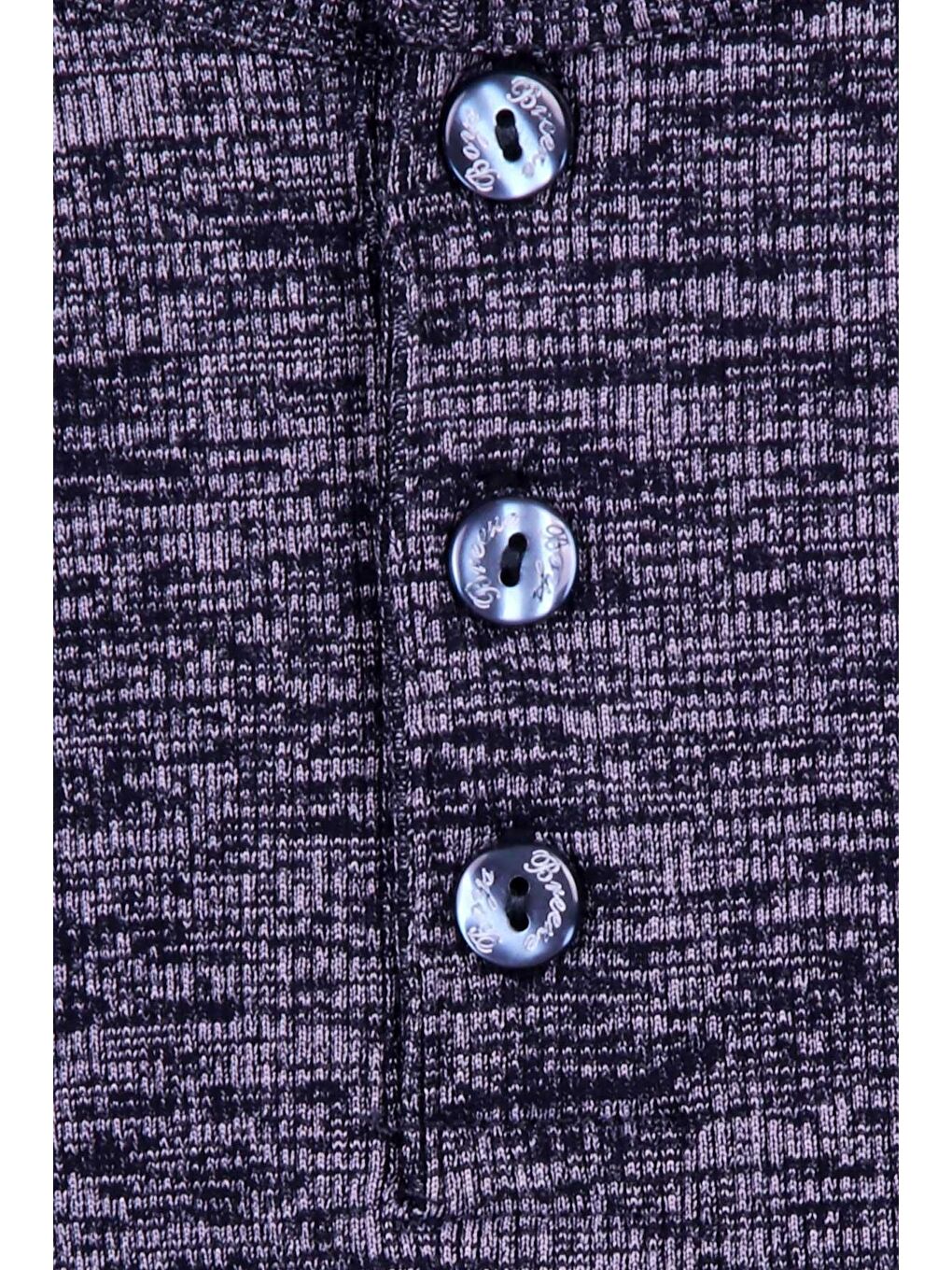 Erkek Çocuk Uzun Kollu Tişört Armalı Lacivert Melanj (6-12 Yaş)-3