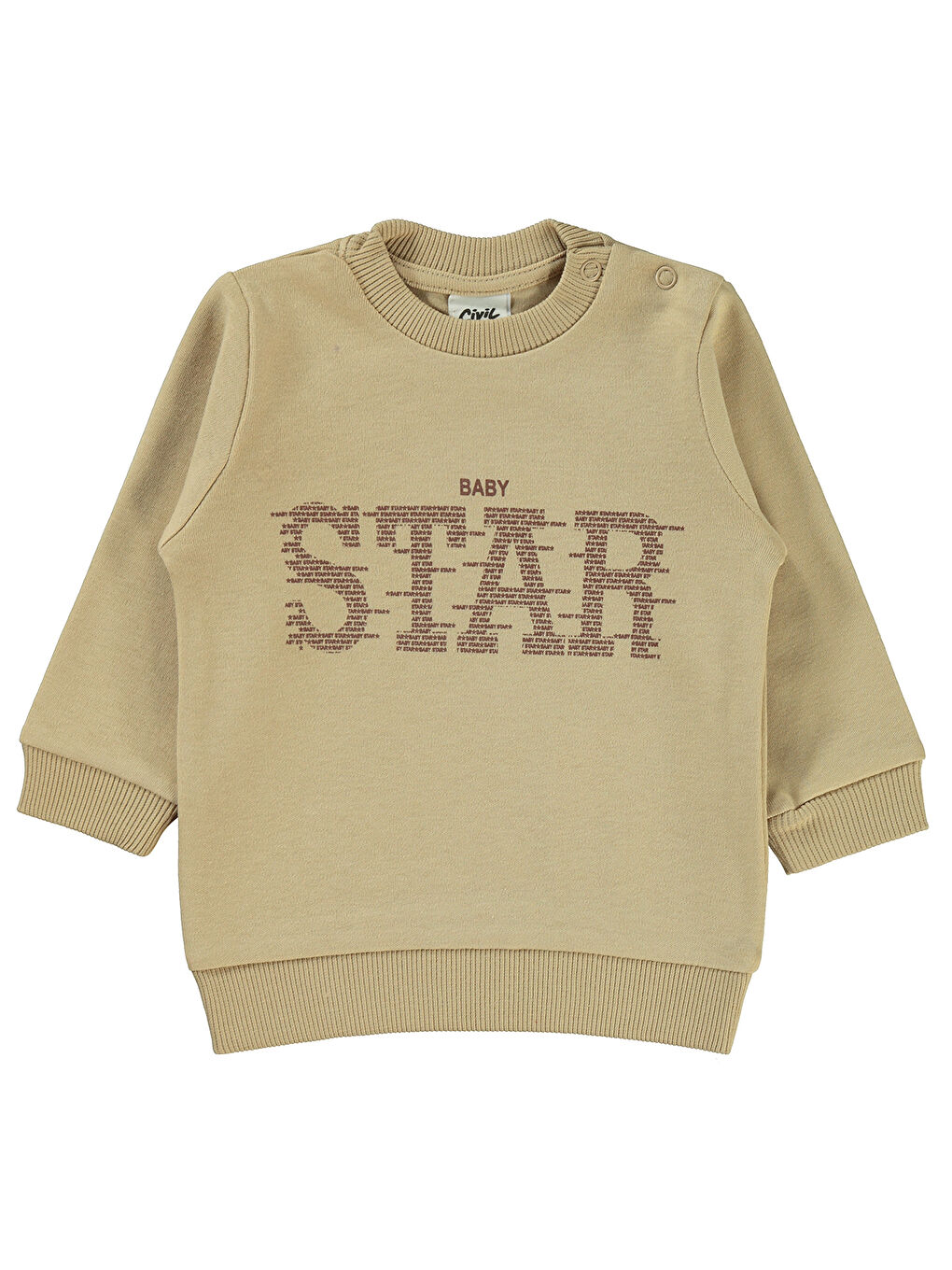 Kahverengi Baby Erkek Bebek Sweatshirt 6-18 Ay Sütlükahve