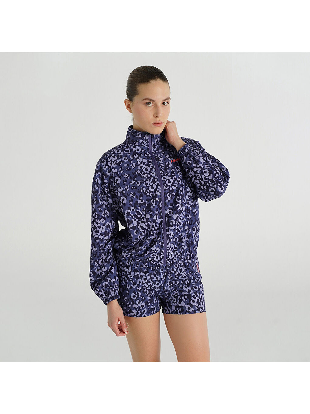 Karışık Gale Kadın Dik Yaka Ceket