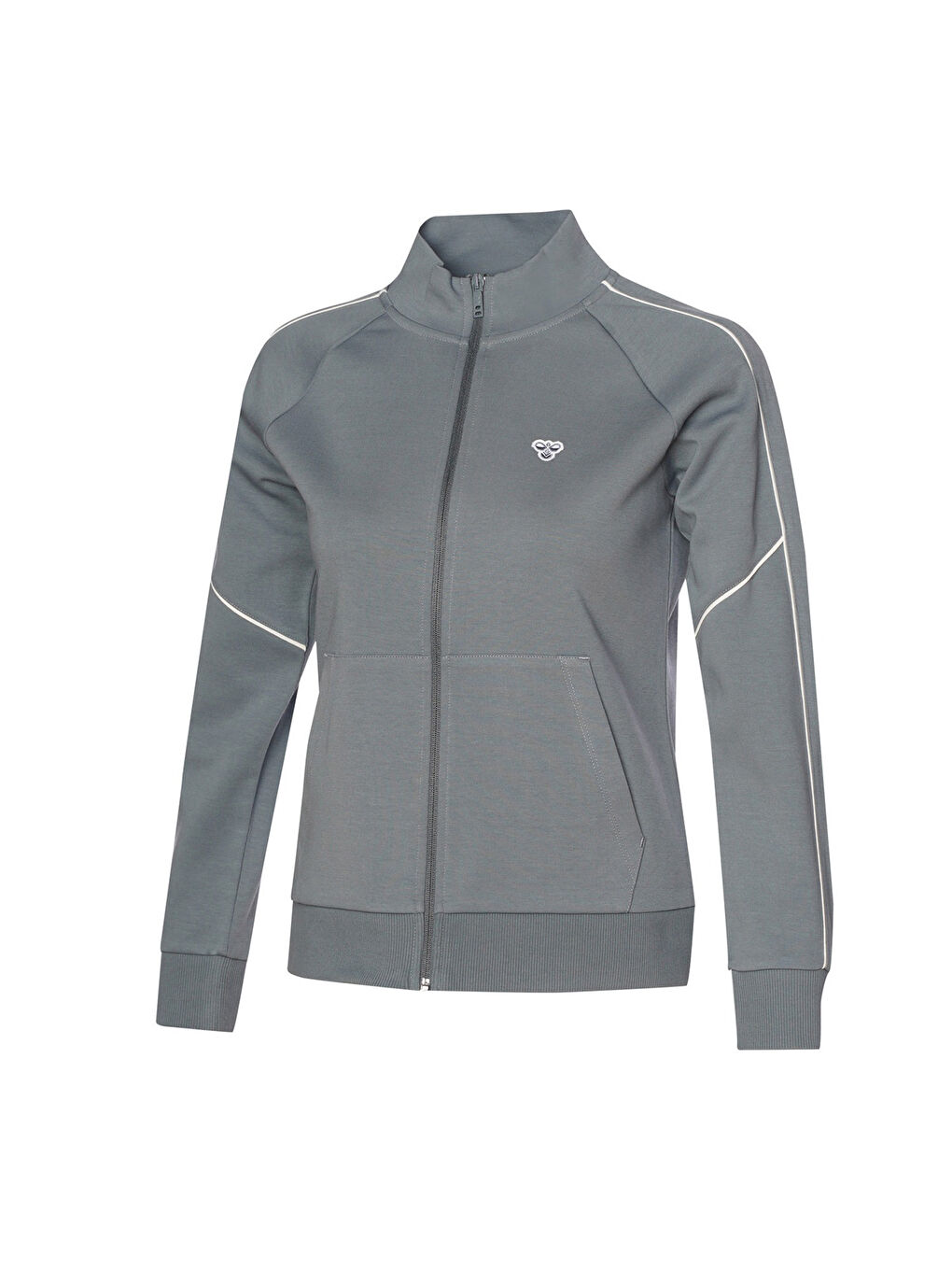 Marena Kadın Gri Dik Yaka Ceket-3