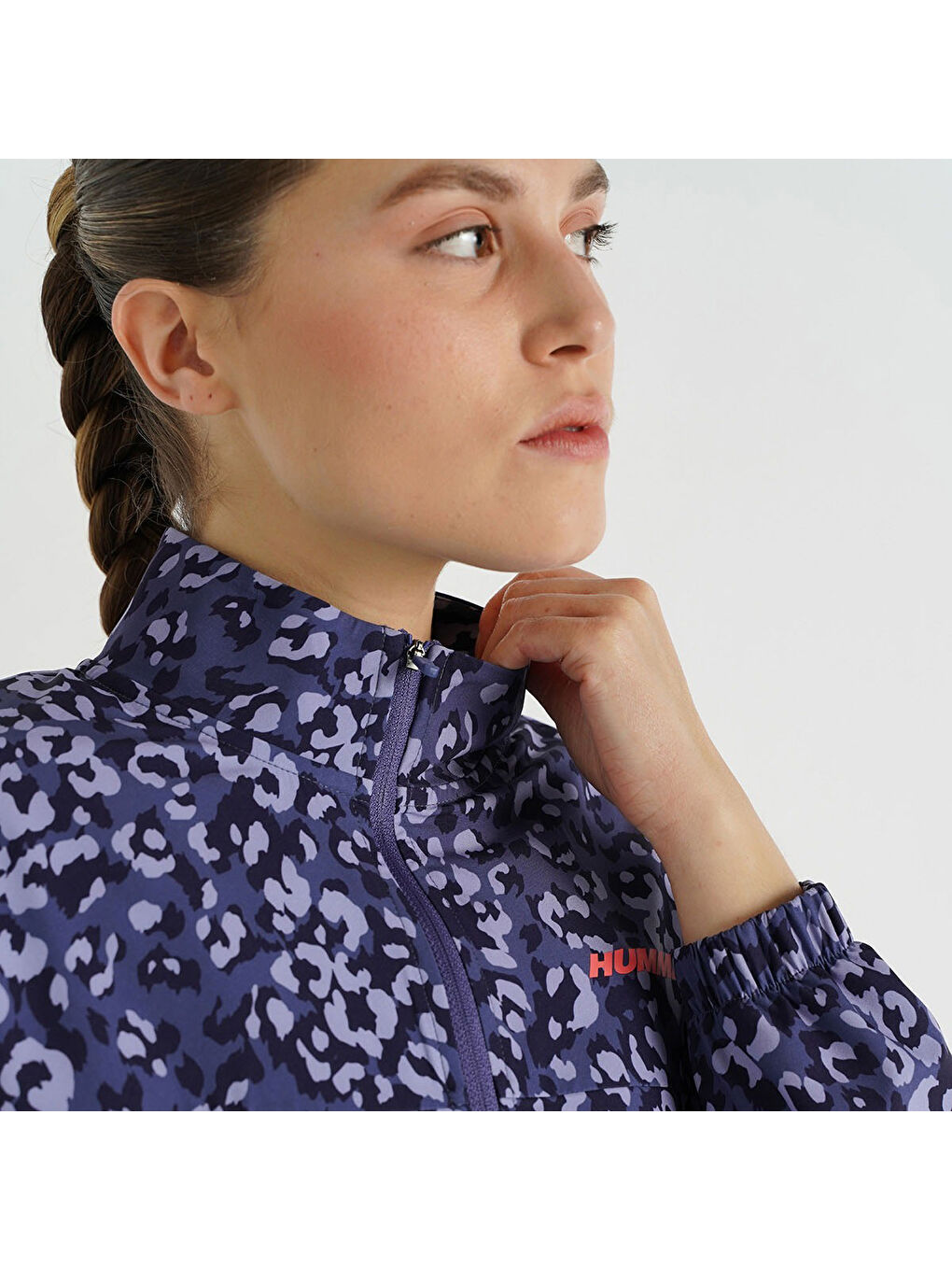 Karışık Gale Kadın Dik Yaka Ceket-2