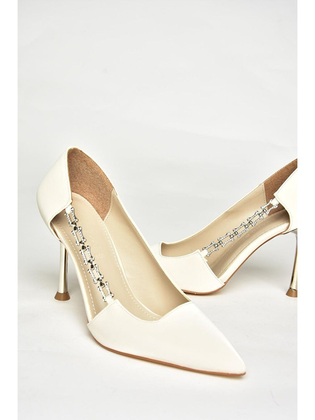 Bej Ten Kadın Topuklu Ayakkabı U8209915-3