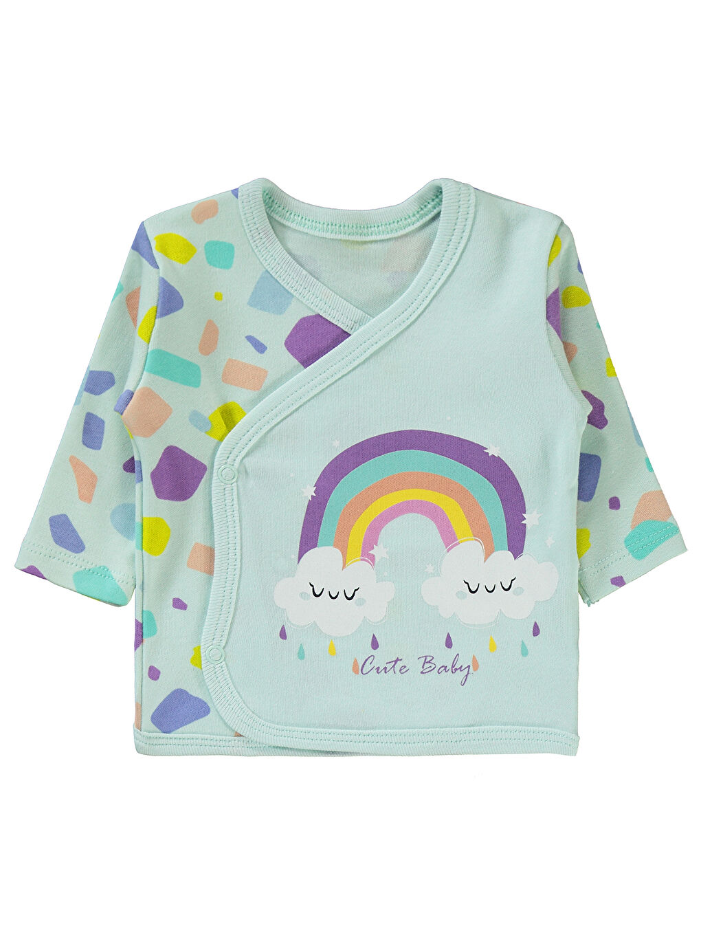 Yeşil Baby Kız Bebek Zıbın Takımları Mint-2