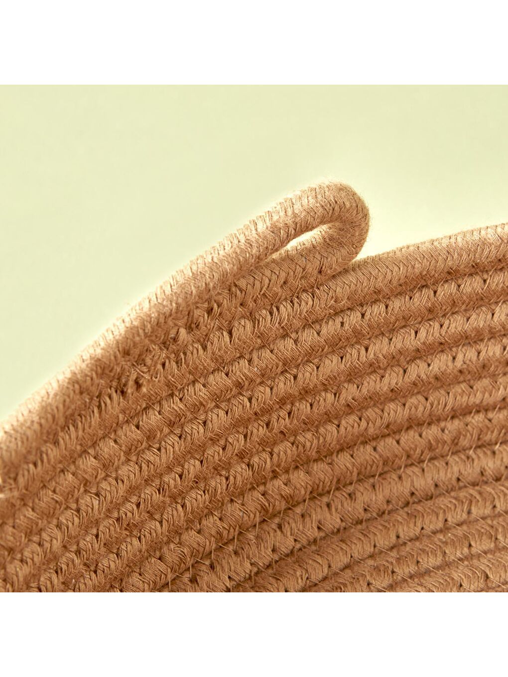 Skara Pamuklu Dekoratif Hasır Sele Tepsi Bej-1