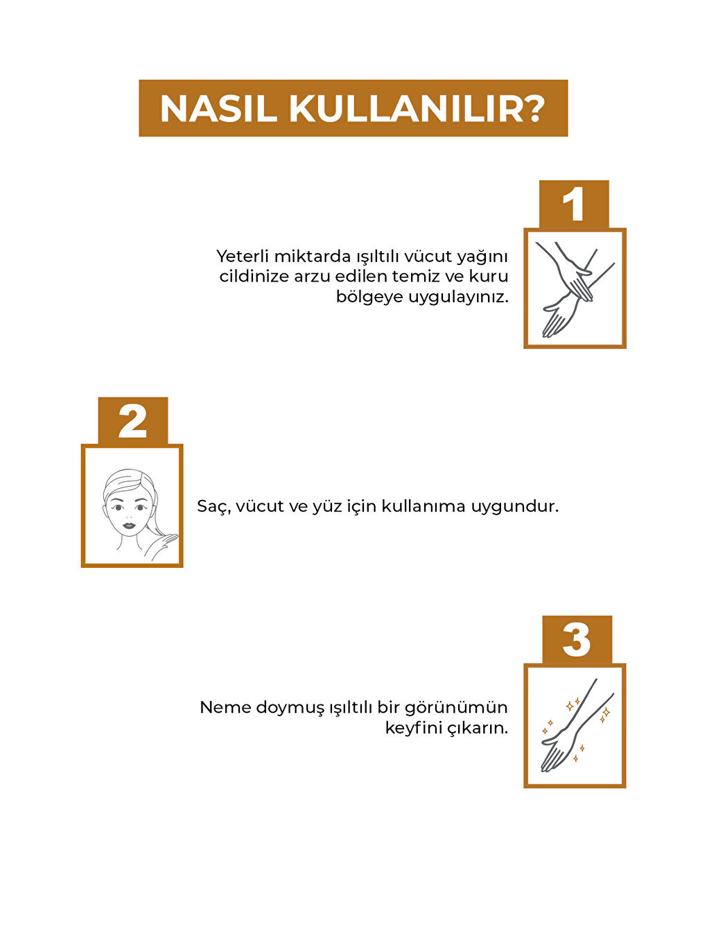 No:16 Mucizevi Işıltılı Saç ve Vücut Bakım Yağı 100 ML - Parıltılı Nemlendirici Bakım-3