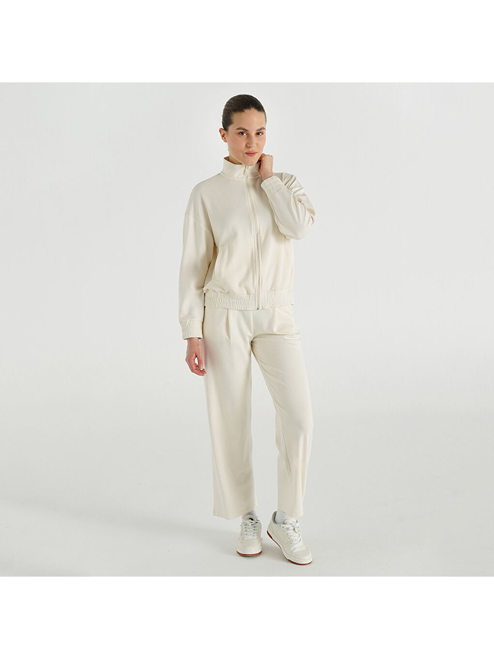 Sabrina Kadın Ekru Eşofman Altı-2