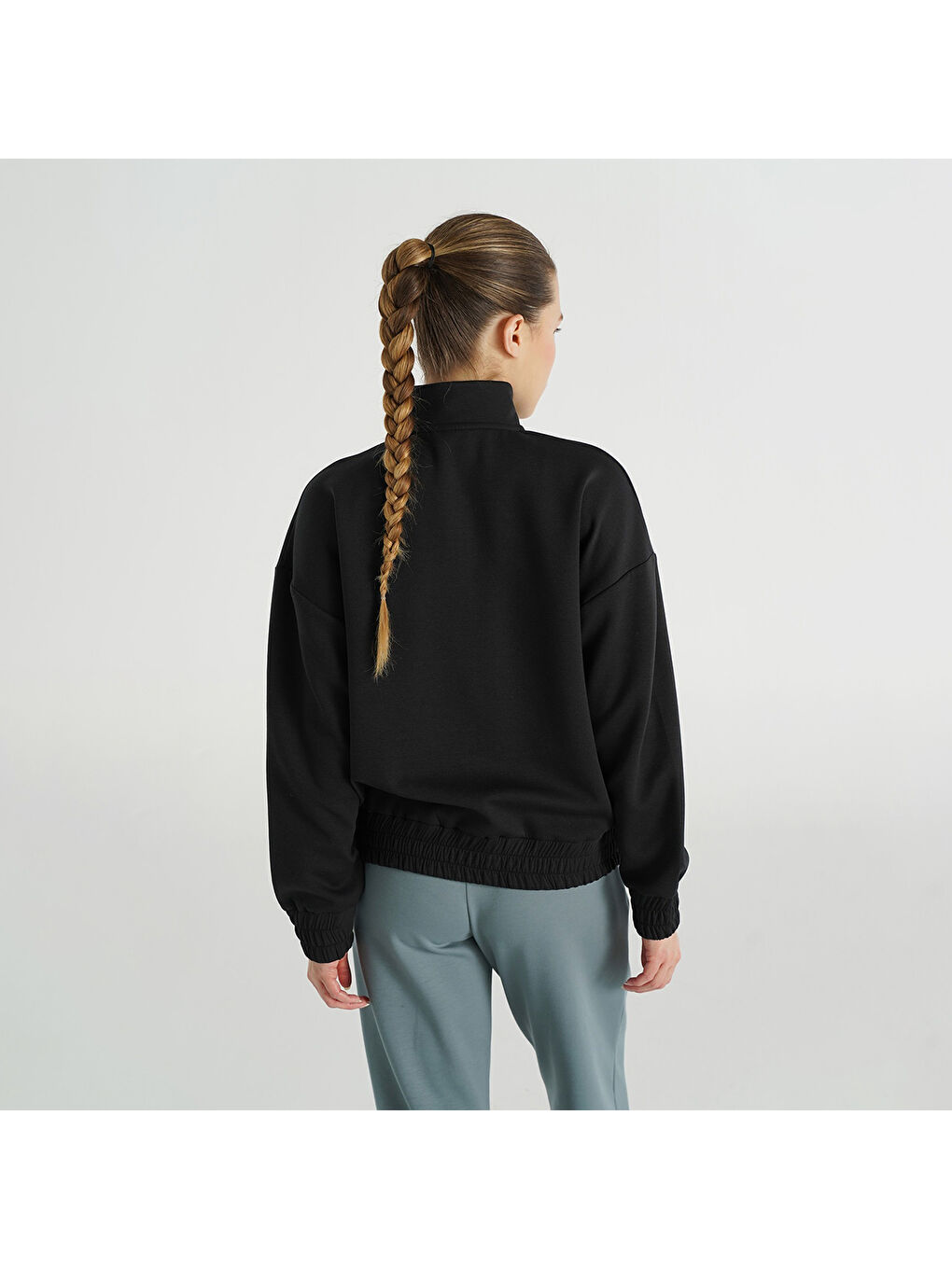 Sabrina Kadın Siyah Dik Yaka Ceket-1