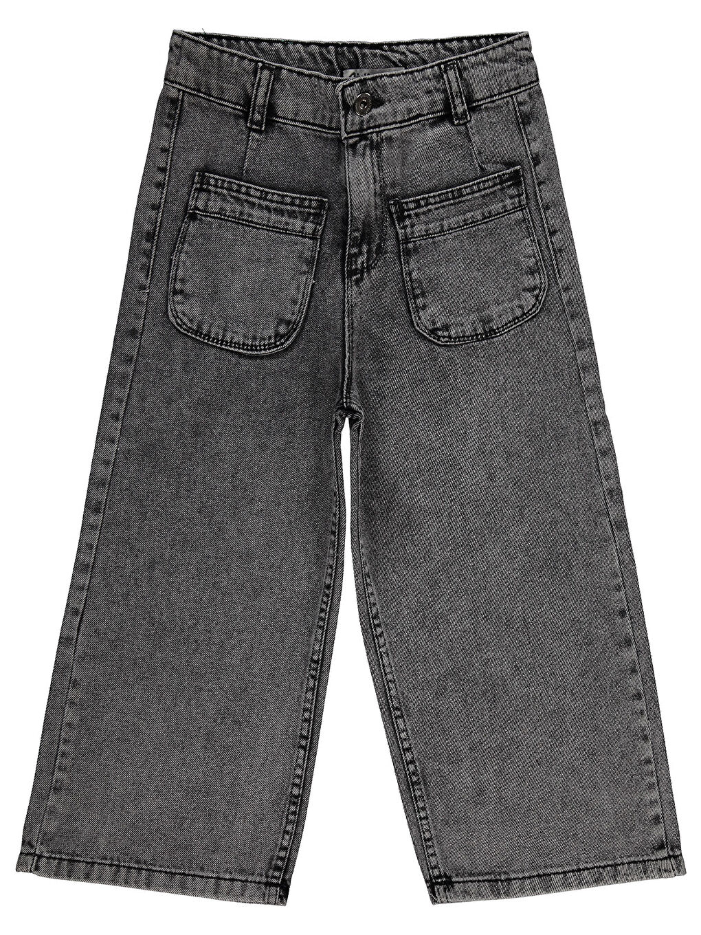 Gri Girls Kız Çocuk Pantolon 10-13 Yaş Füme