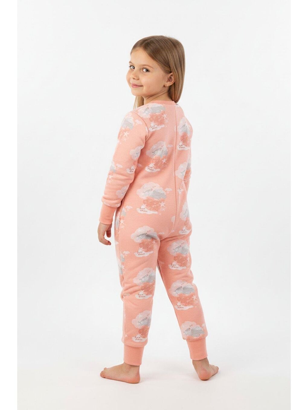 Pembe Kız Çocuk Elyaf Dolgulu Premium Kalite 2 Tog Desenli Uyku Tulumu-1