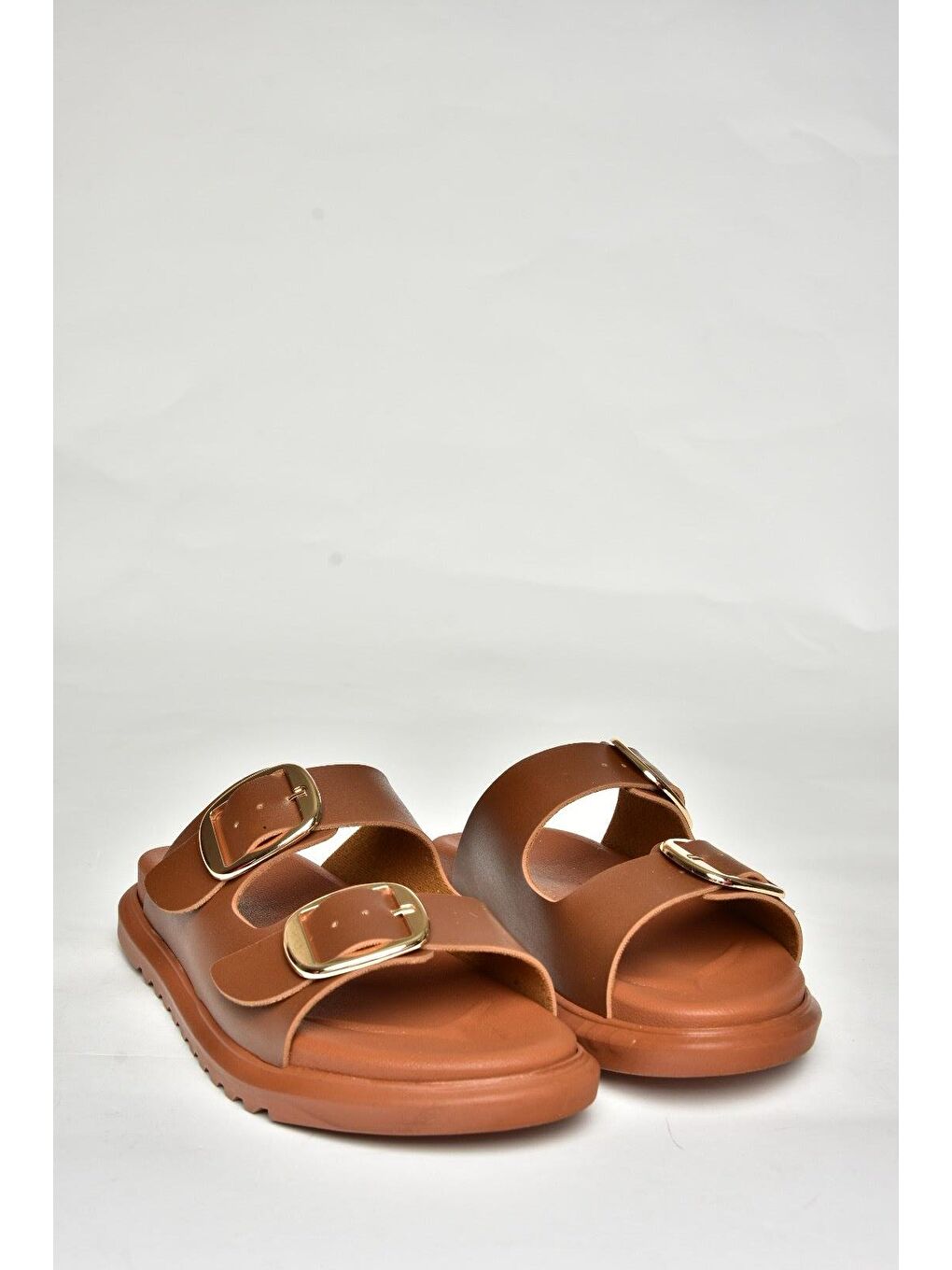 Kahverengi Taba Kadın Terlik U7250421-2