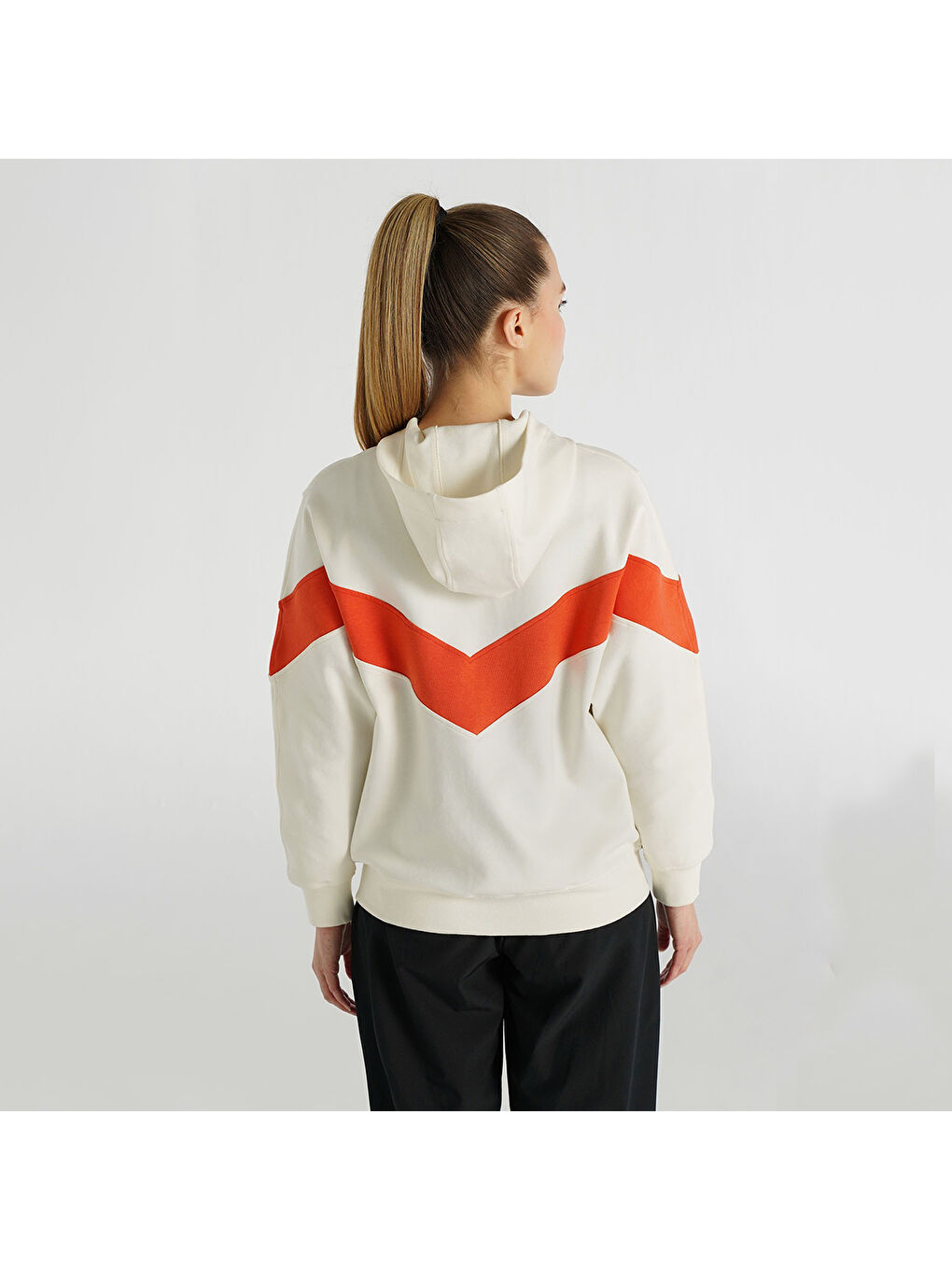 Pura Kadın Ekru Kapüşonlu Ceket-1