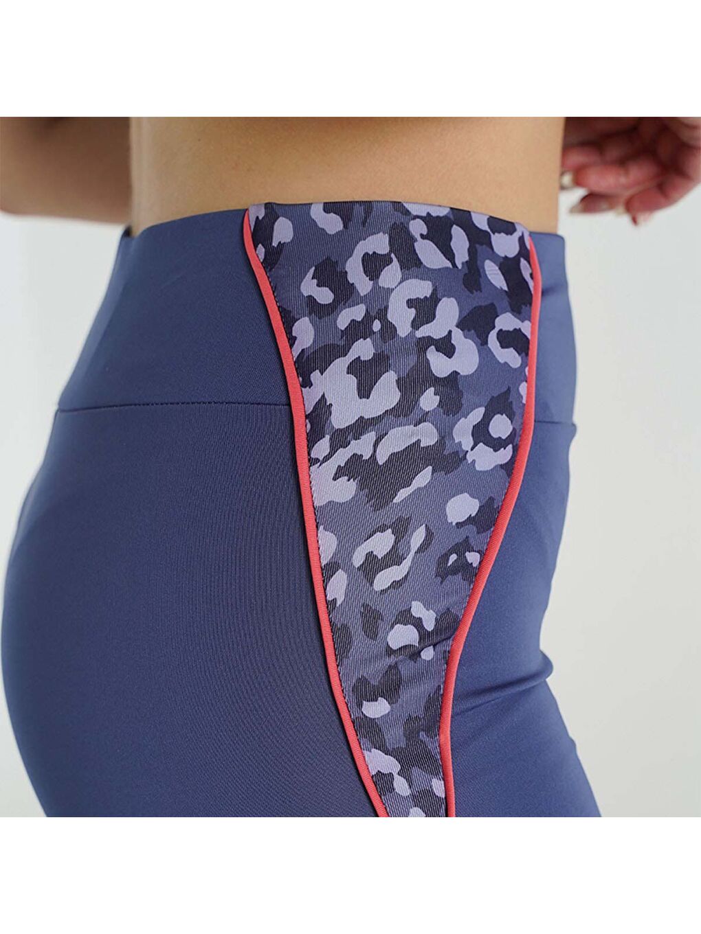 Gale Biker Kadın Mor Tayt-3