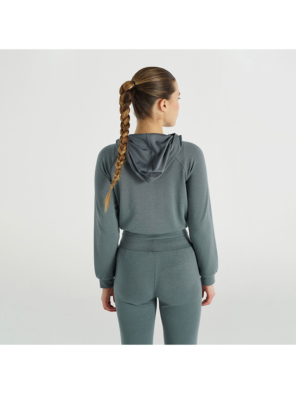 Alpa Kadın Gri Kapüşonlu Ceket-1