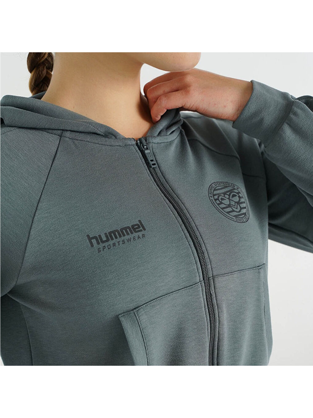 Alpa Kadın Gri Kapüşonlu Ceket-2