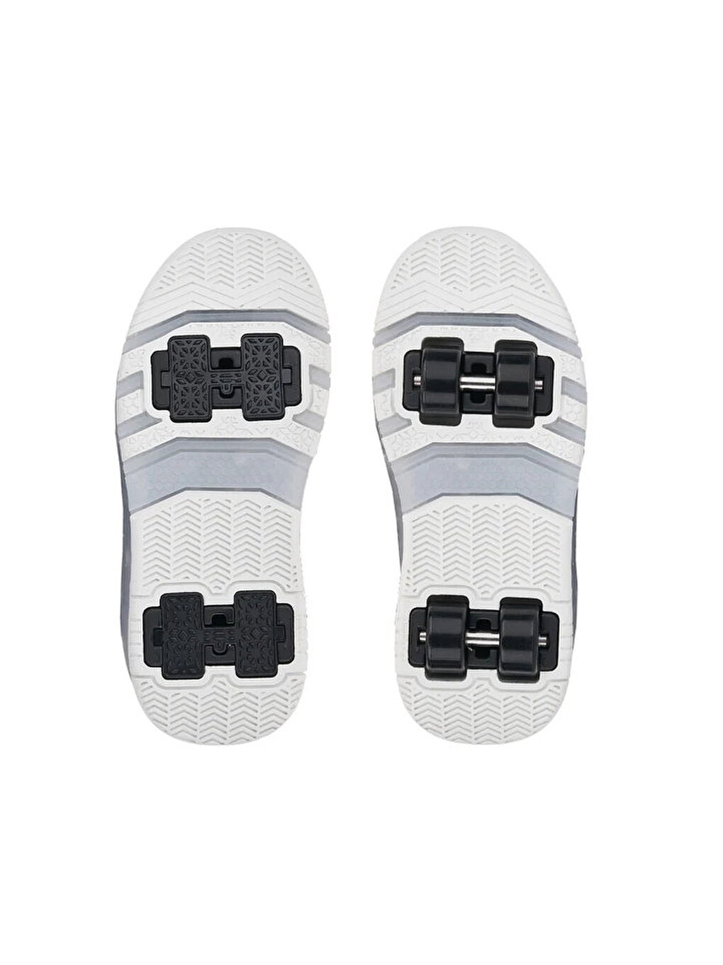 Siyah Işıklı Patenli Ortopedik Unisex Çocuk Spor Ayakkabı Nils-2