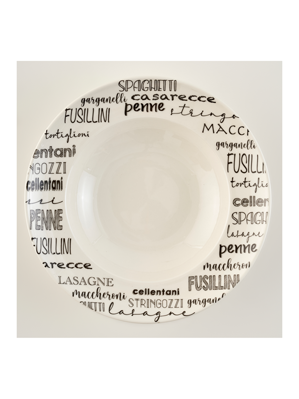 Alfredo Porselen Makarna Tabağı Siyah (28 Cm)