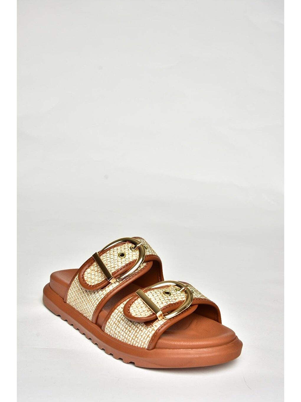 Kahverengi Taba Kadın Terlik U7257920-3