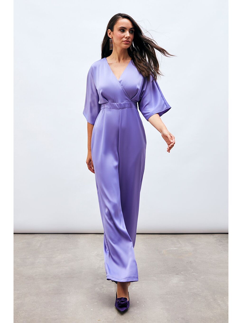 Kruvaze Salaş Tulum - Lila-2