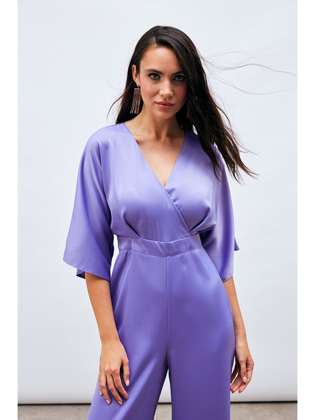 Kruvaze Salaş Tulum - Lila-4