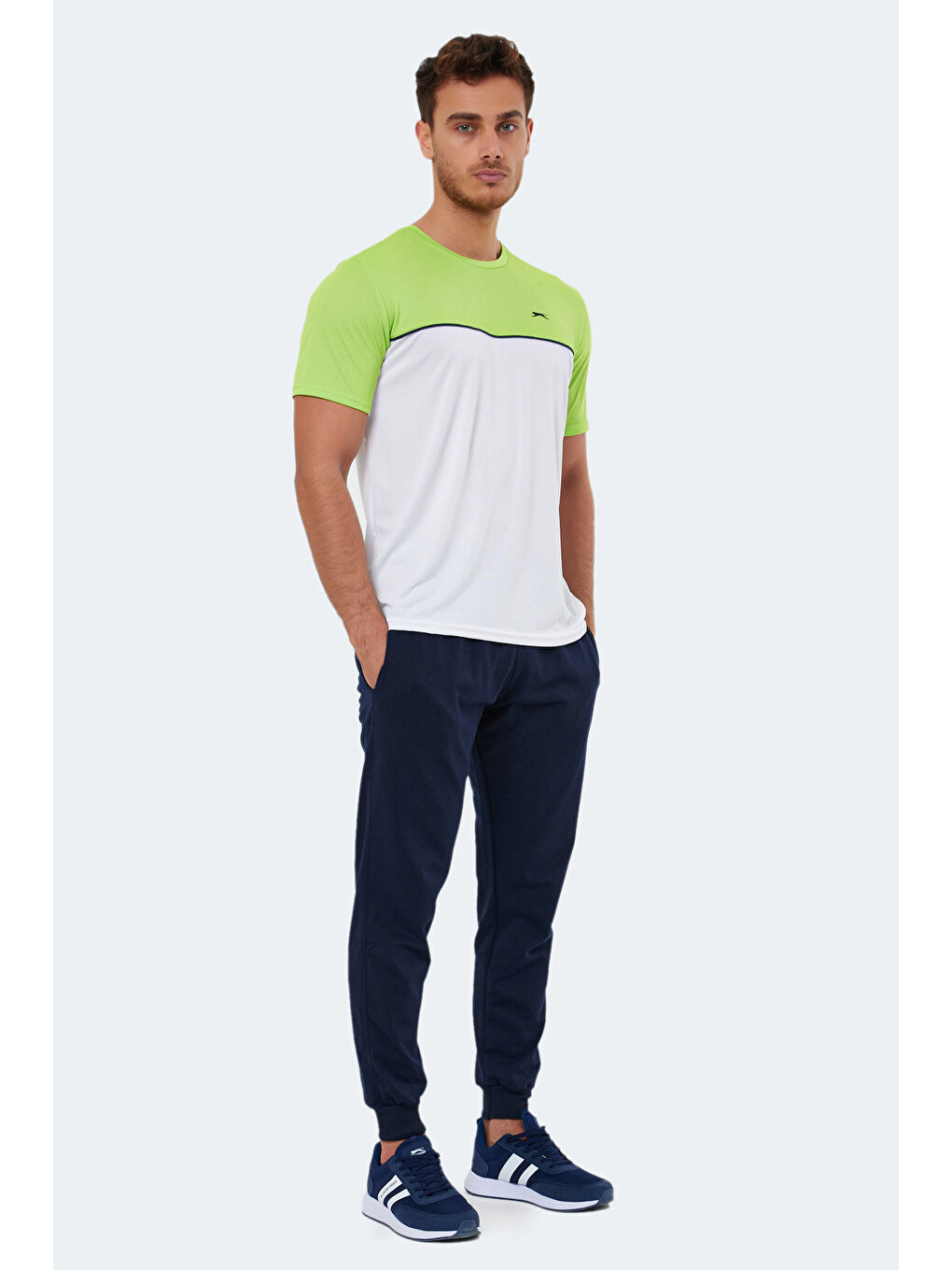 OBSERve Erkek Tişört Beyaz / Yeşil-6