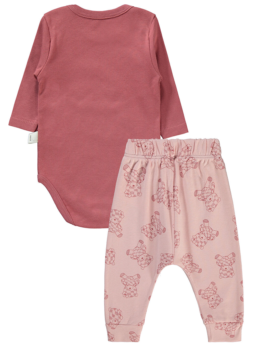 Baby Kız Bebek 3'lü Takım 6-18 Ay Bordo-1