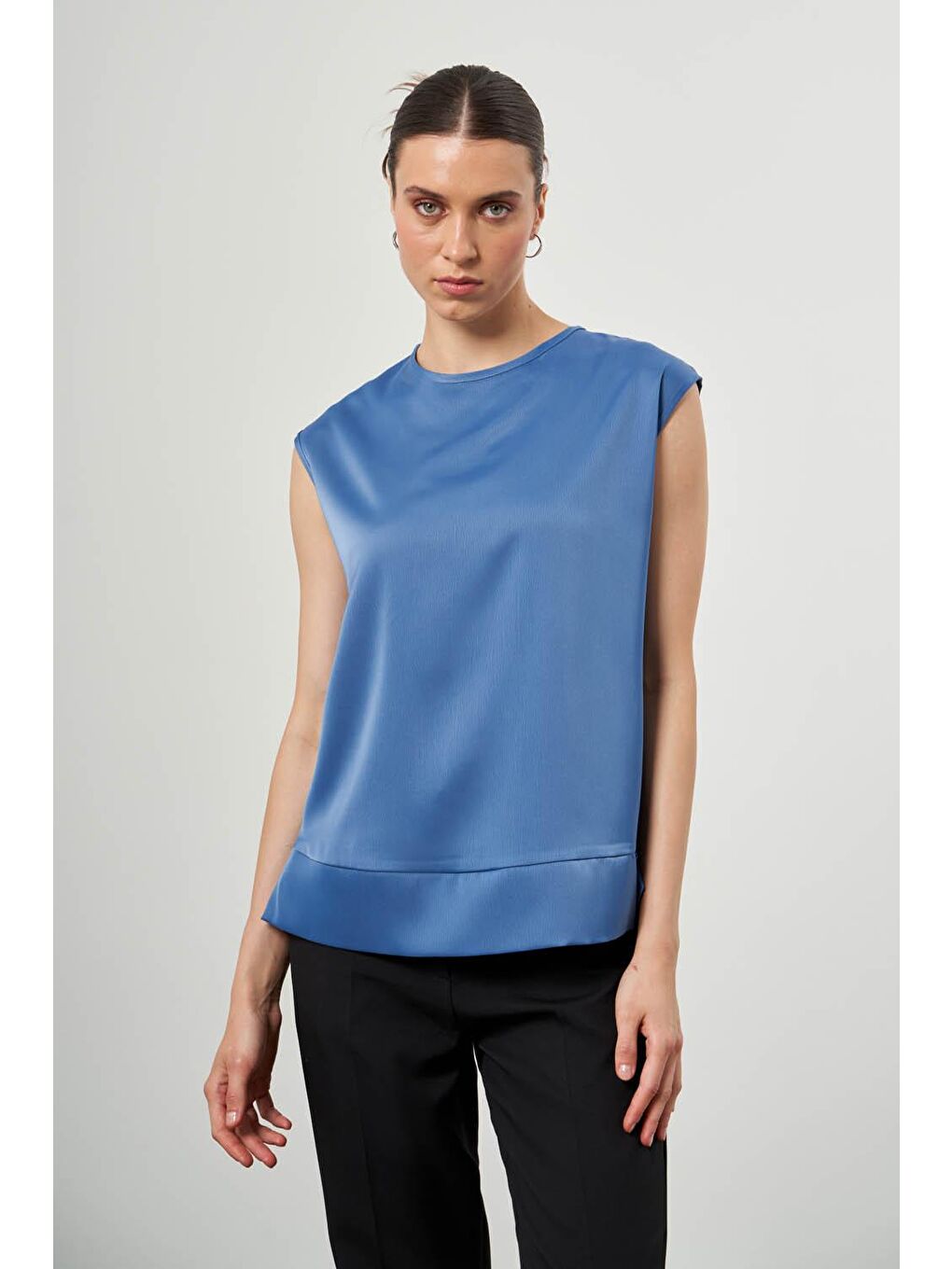 Bsc Kolsuz İndigo Bluz-1