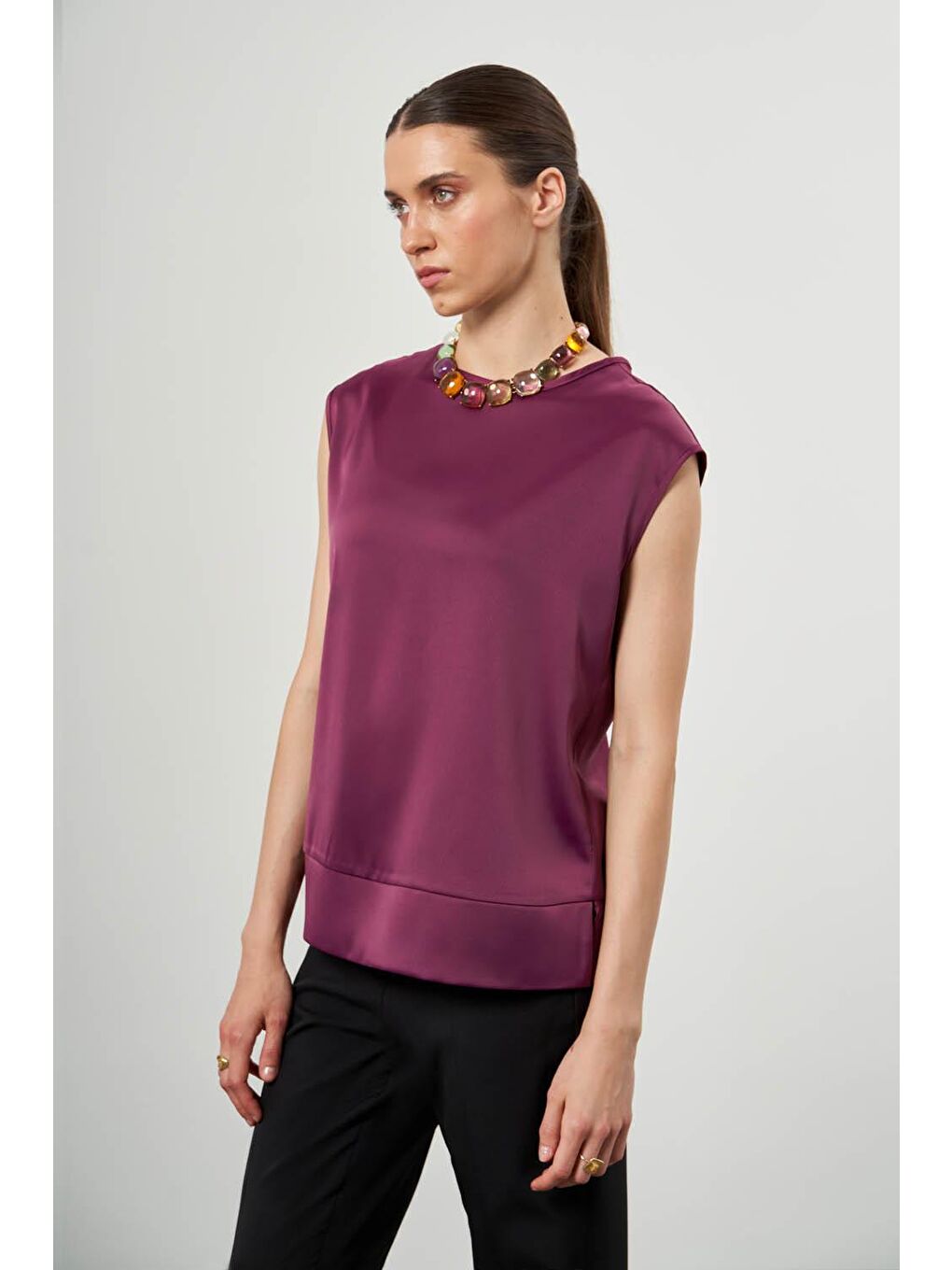 Pembe Bsc Kolsuz Gül Kurusu Bluz