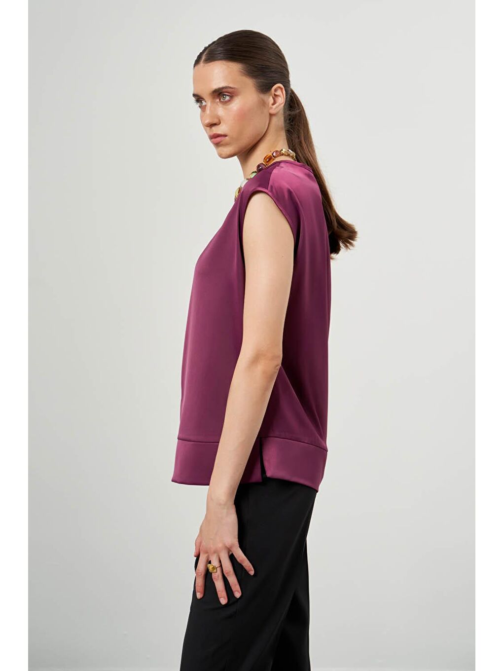 Pembe Bsc Kolsuz Gül Kurusu Bluz-1