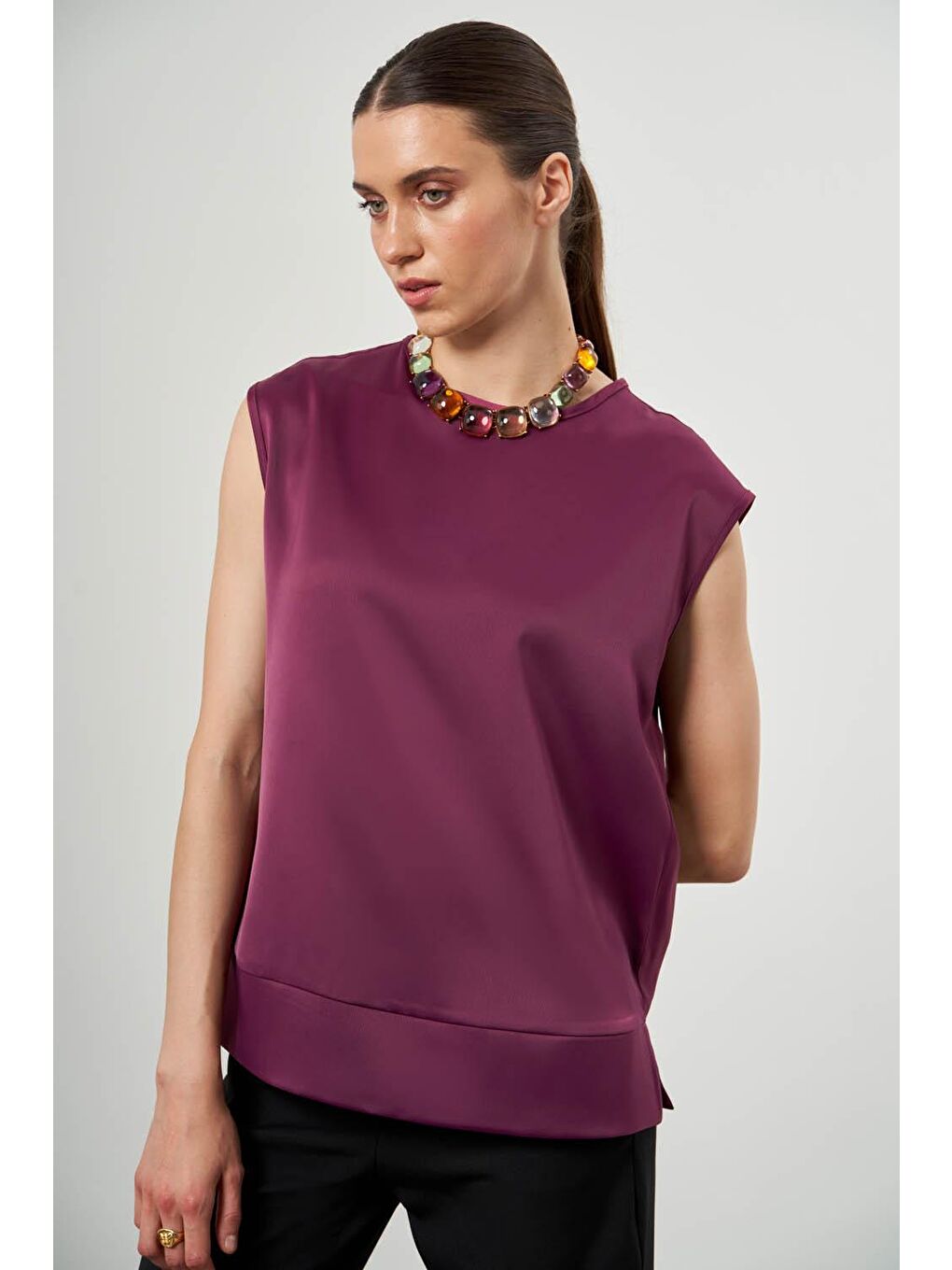 Pembe Bsc Kolsuz Gül Kurusu Bluz-2