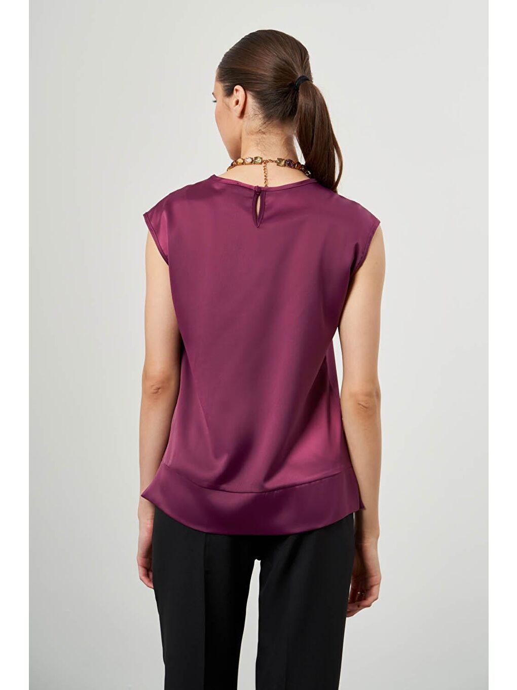 Pembe Bsc Kolsuz Gül Kurusu Bluz-3