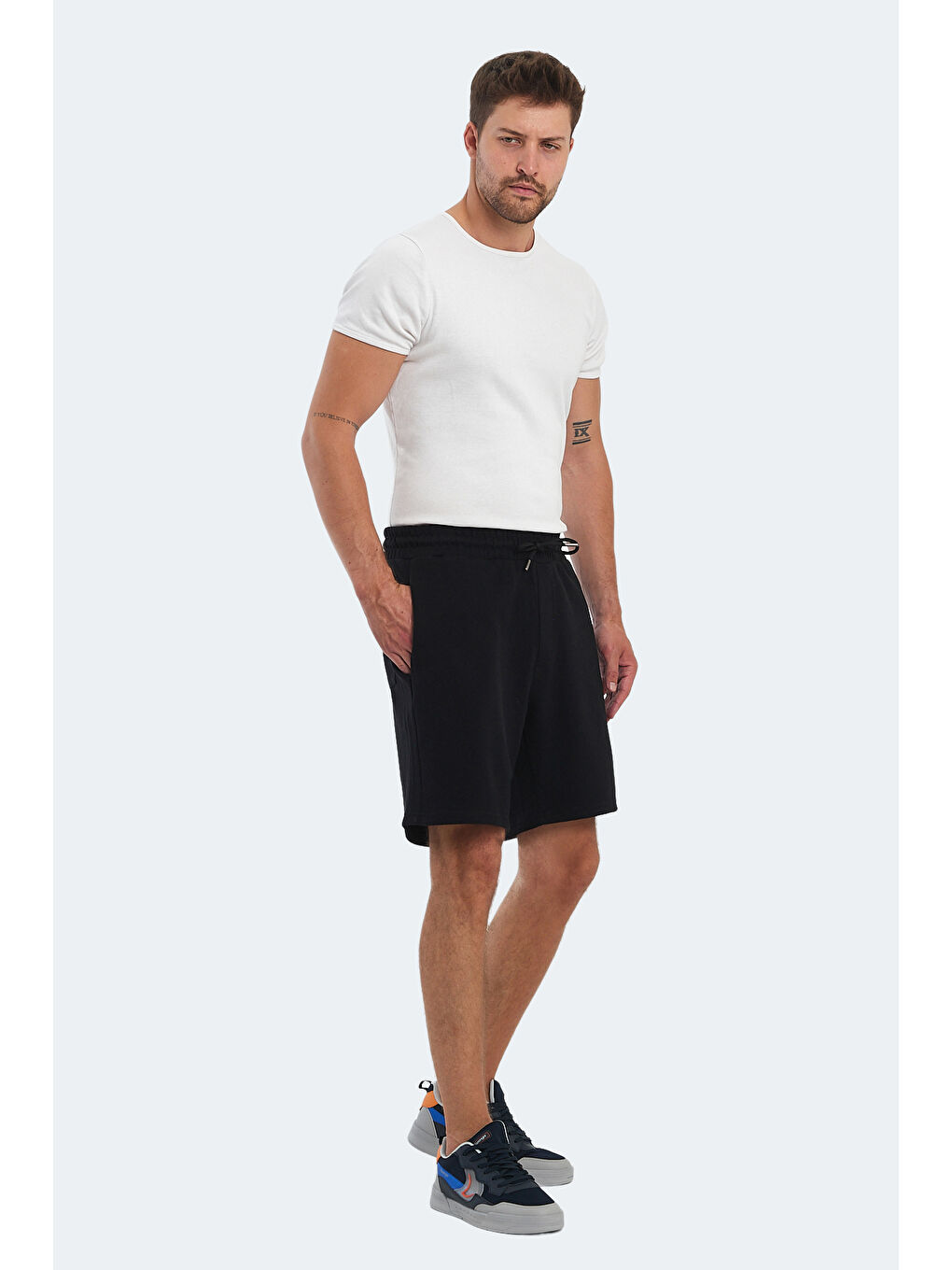 VIRTUALLY I Erkek Şort Siyah-6
