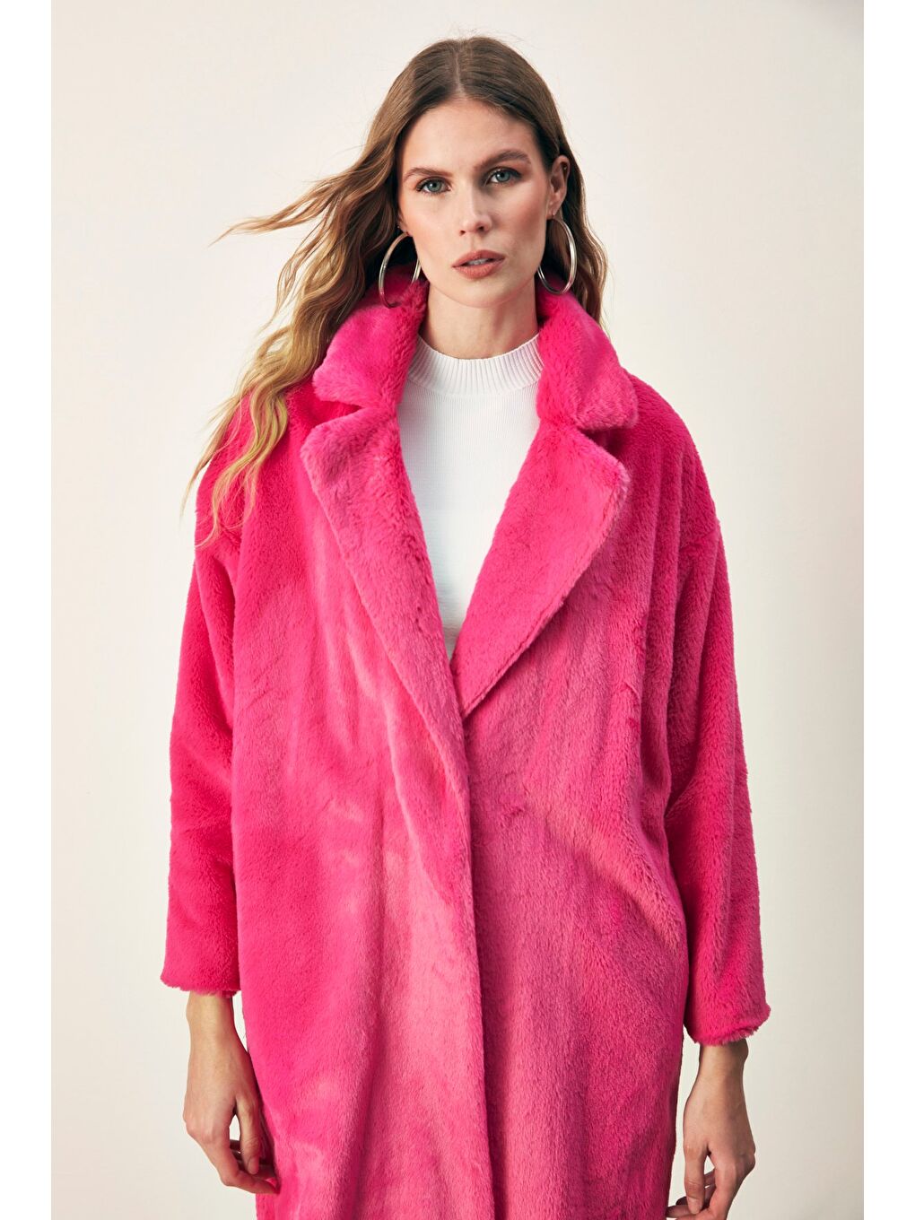 Cepli Uzun Pelüş Kaban   Fuşya-5
