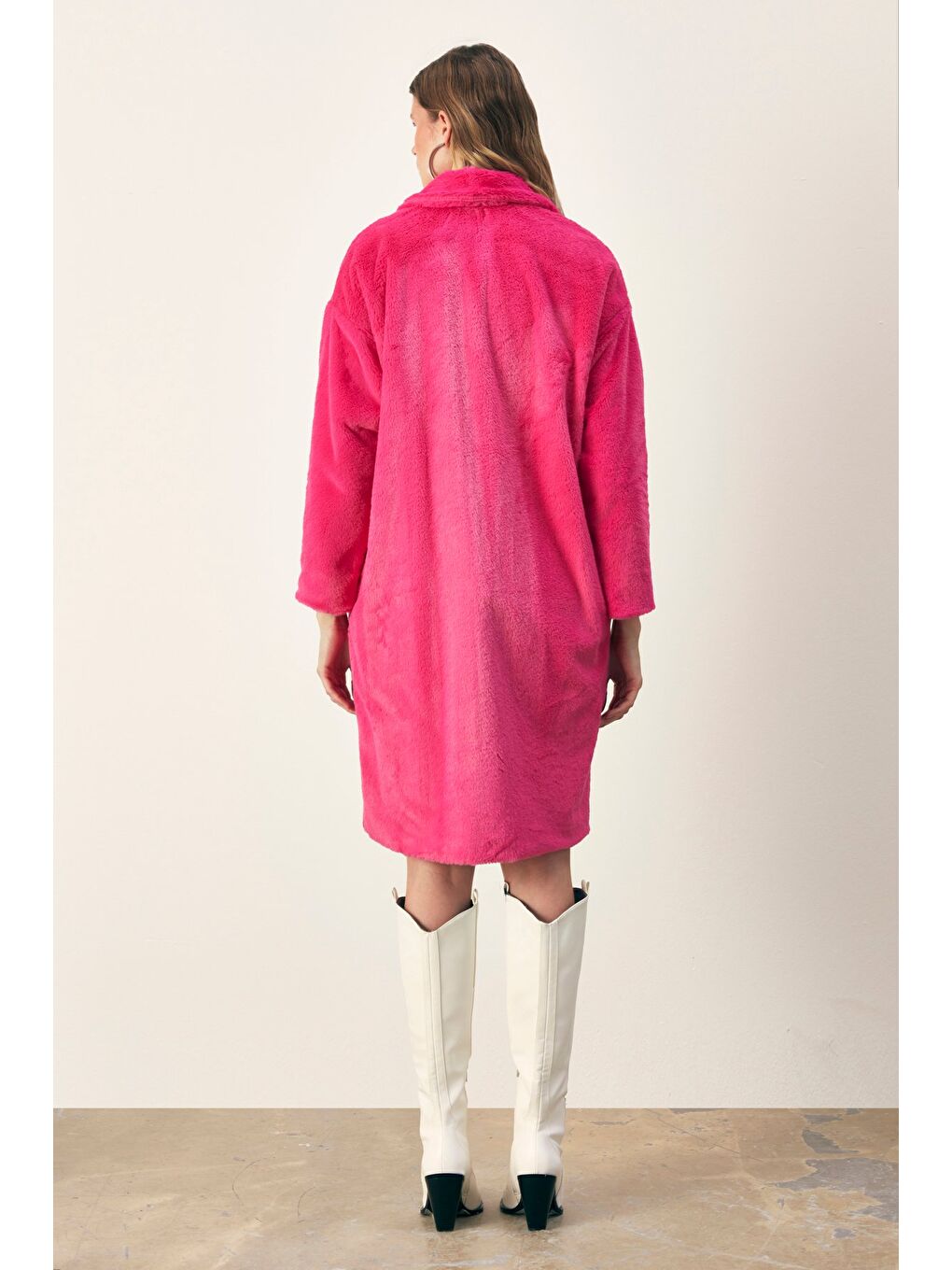 Cepli Uzun Pelüş Kaban   Fuşya-7