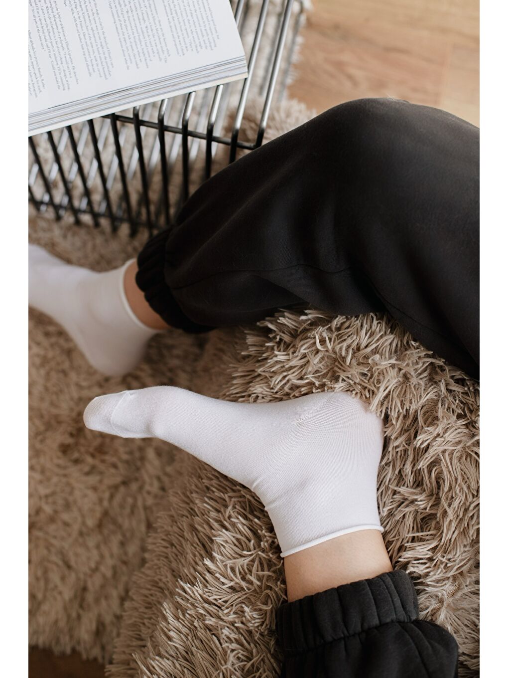 3’lü Paket Beyaz Modal Lastiksiz Dikişsiz Kadın Quarter Yarım Soket Çorap 36-41