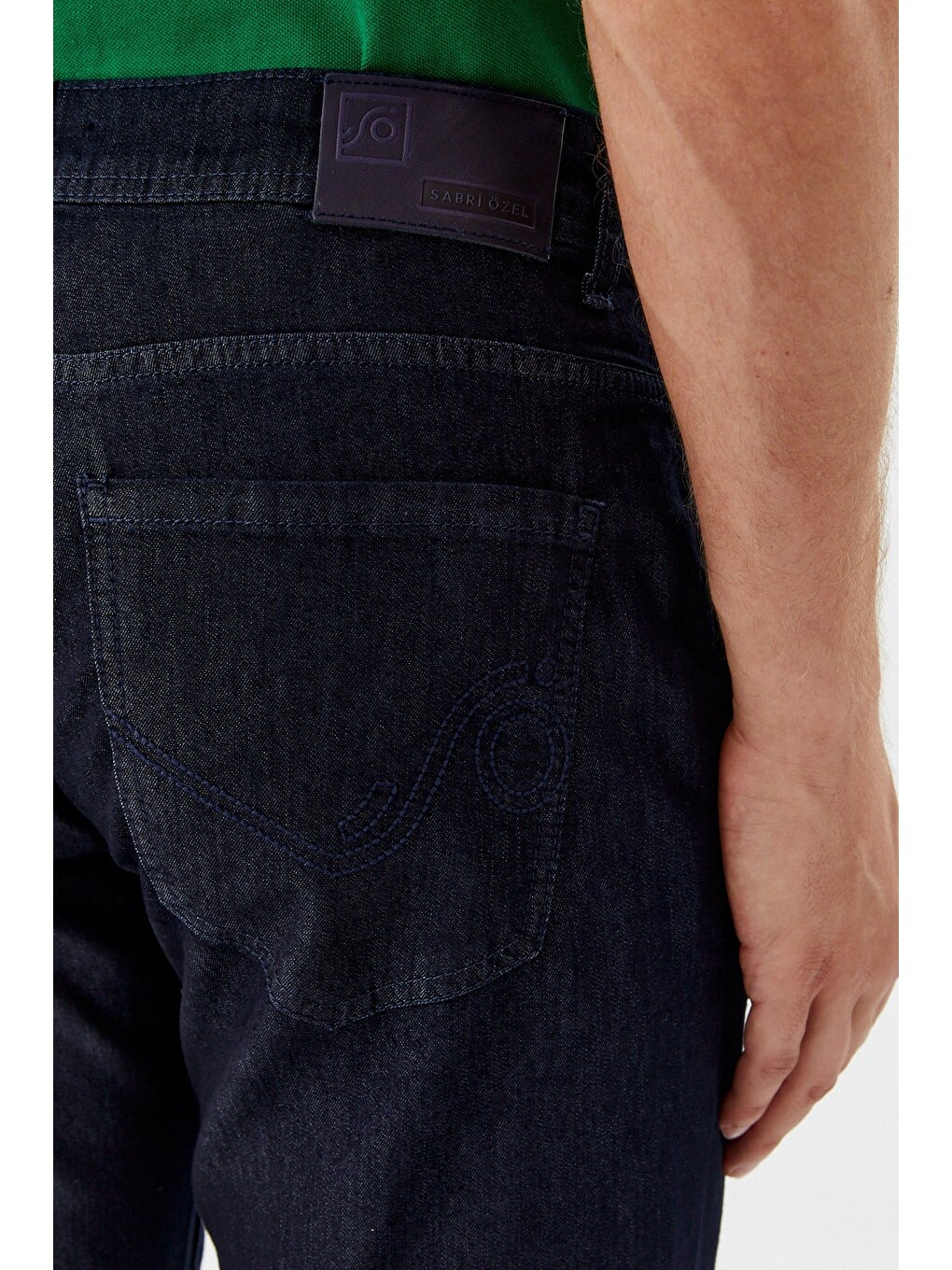 Lacivert Regular Fit Pamuklu Beş Cep Normal Bel Denim Pantolon-3